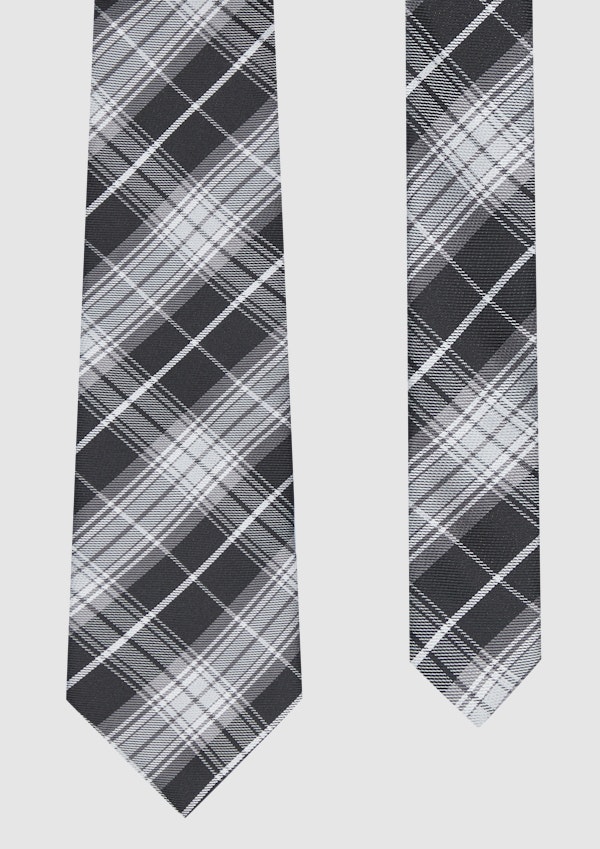 Tonal Plaid Tie 7Cm