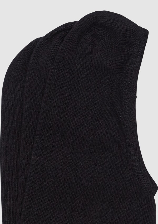Black 3Pack Invisible Sock
