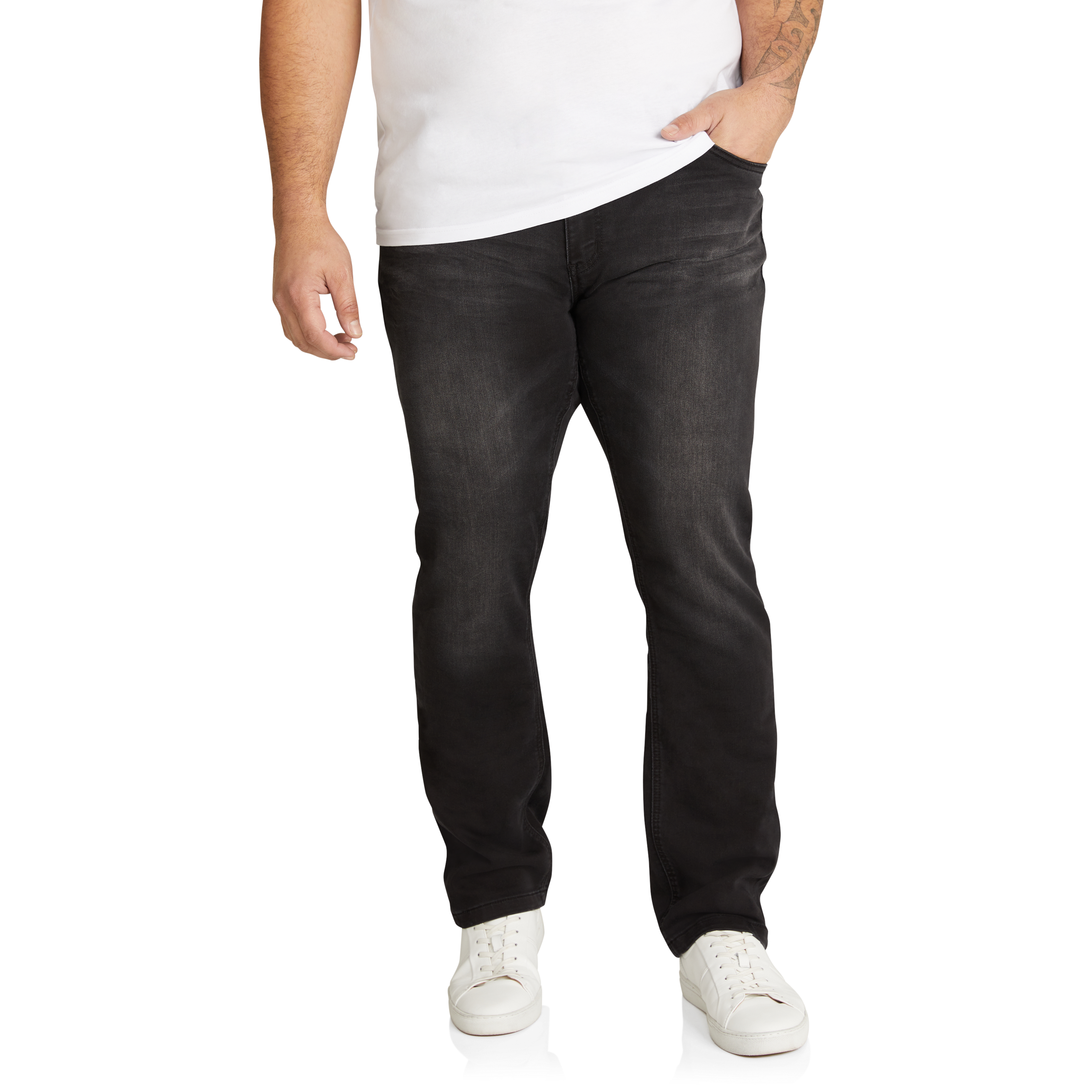 Black Livingstone Regular Stretch Jean Men's Bottom Johnny Bigg AU