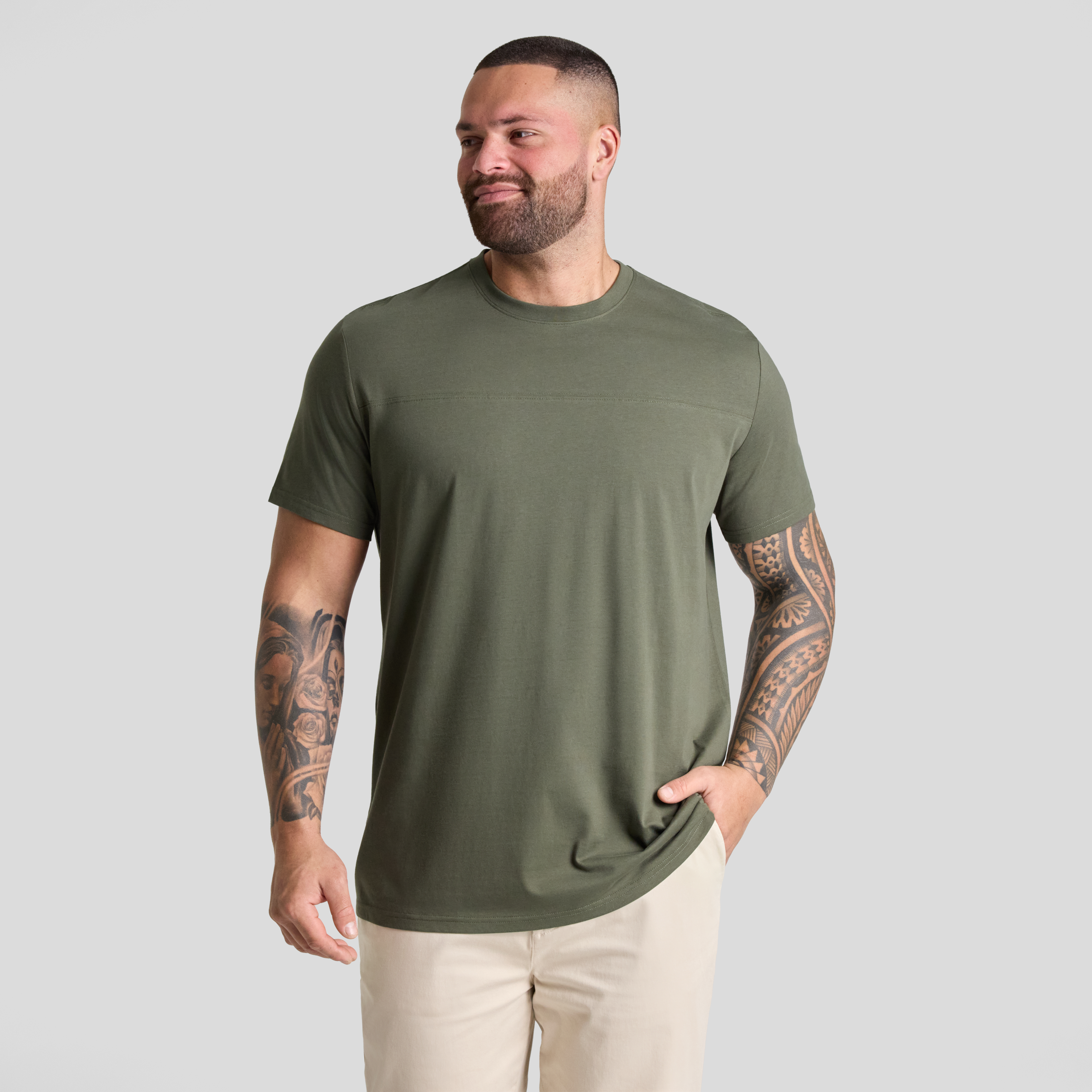 Essential Longline Panel Tee