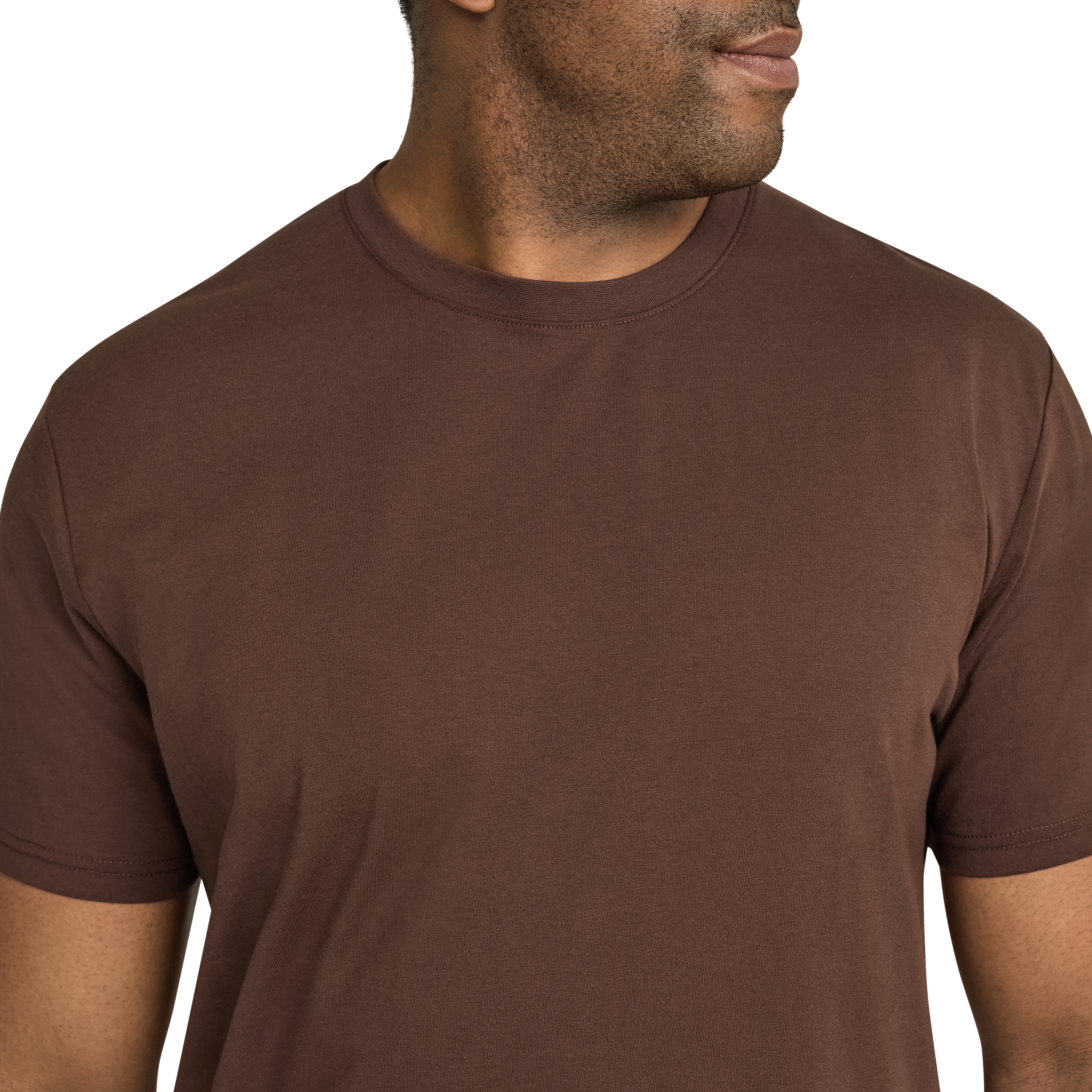 Chocolate Essential Longline Scoop Tee