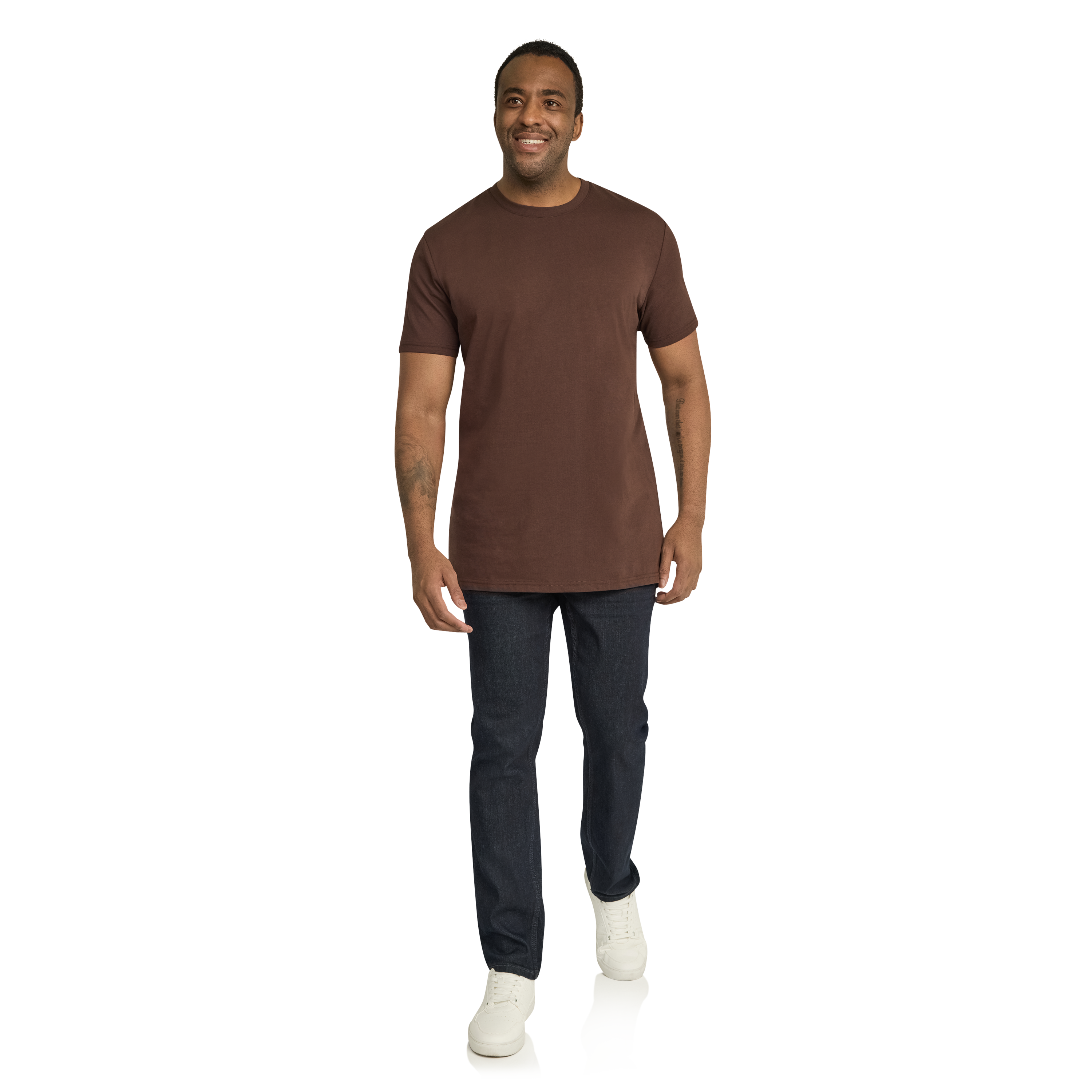 Chocolate Essential Longline Scoop Tee