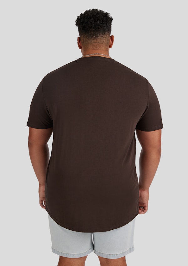 Espresso Essential Longline Scoop Tee