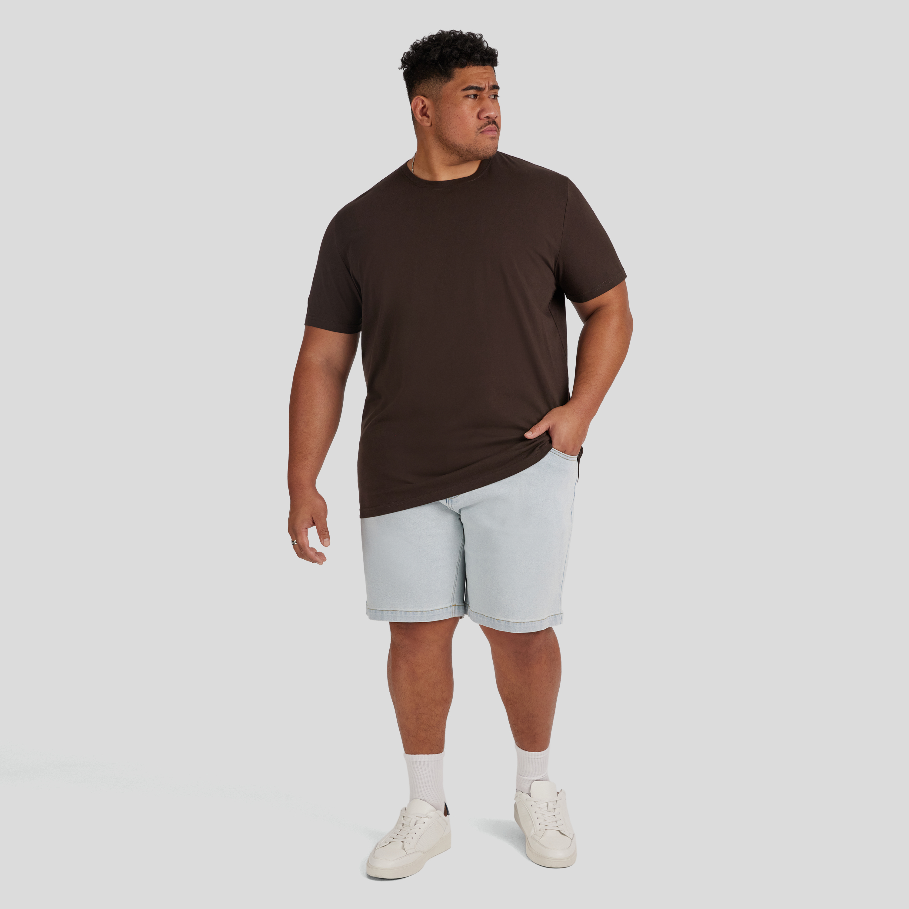Espresso Essential Longline Scoop Tee