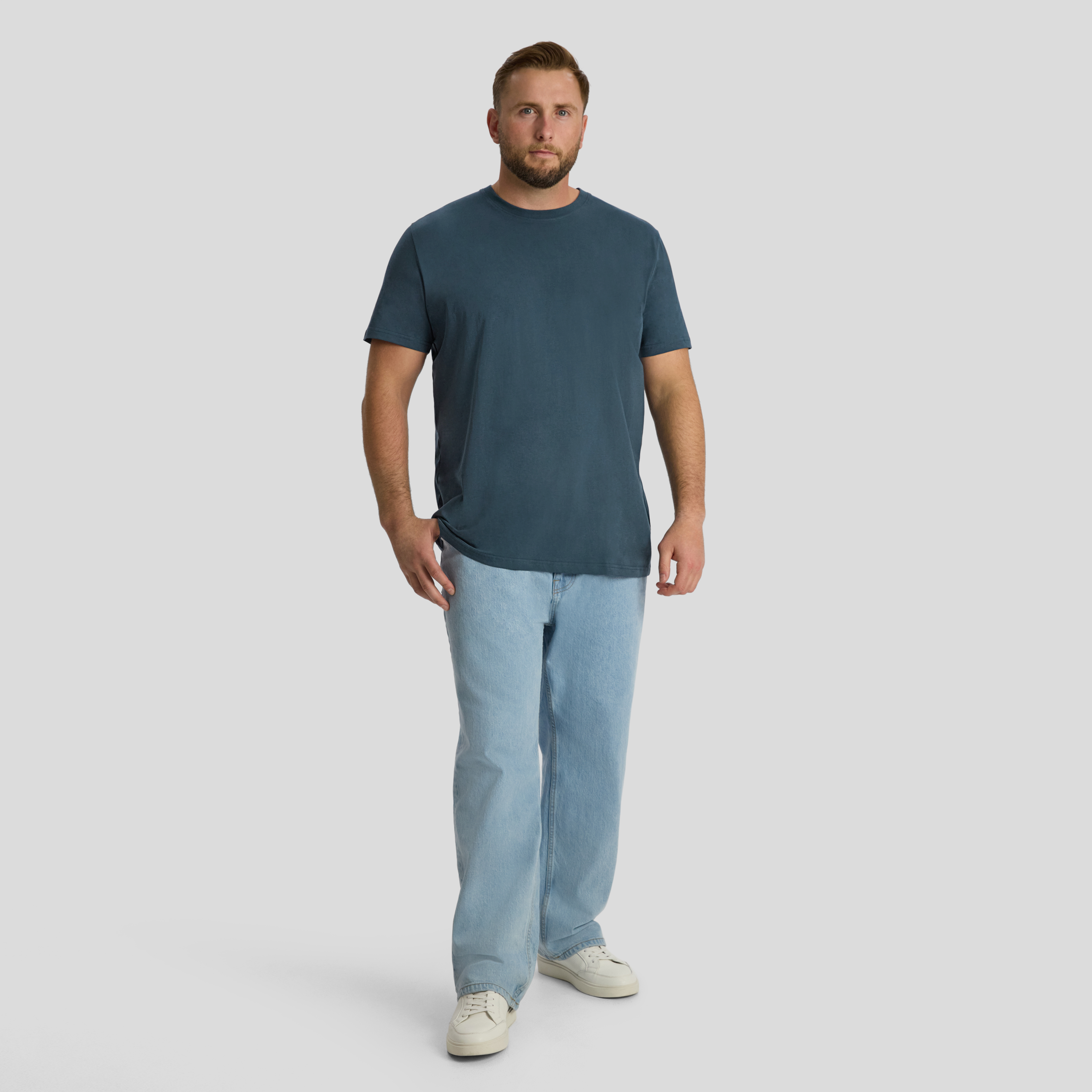 Midnight Essential Longline Scoop Tee