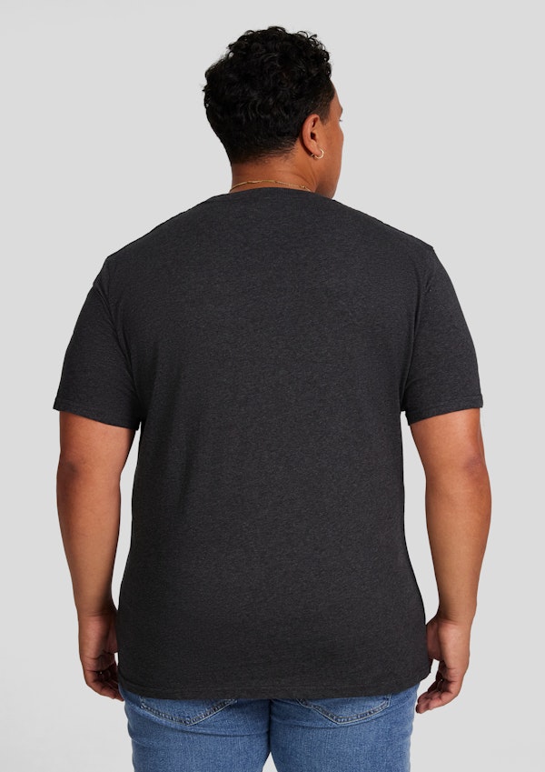 Charcoal Essential Crew Neck Tee