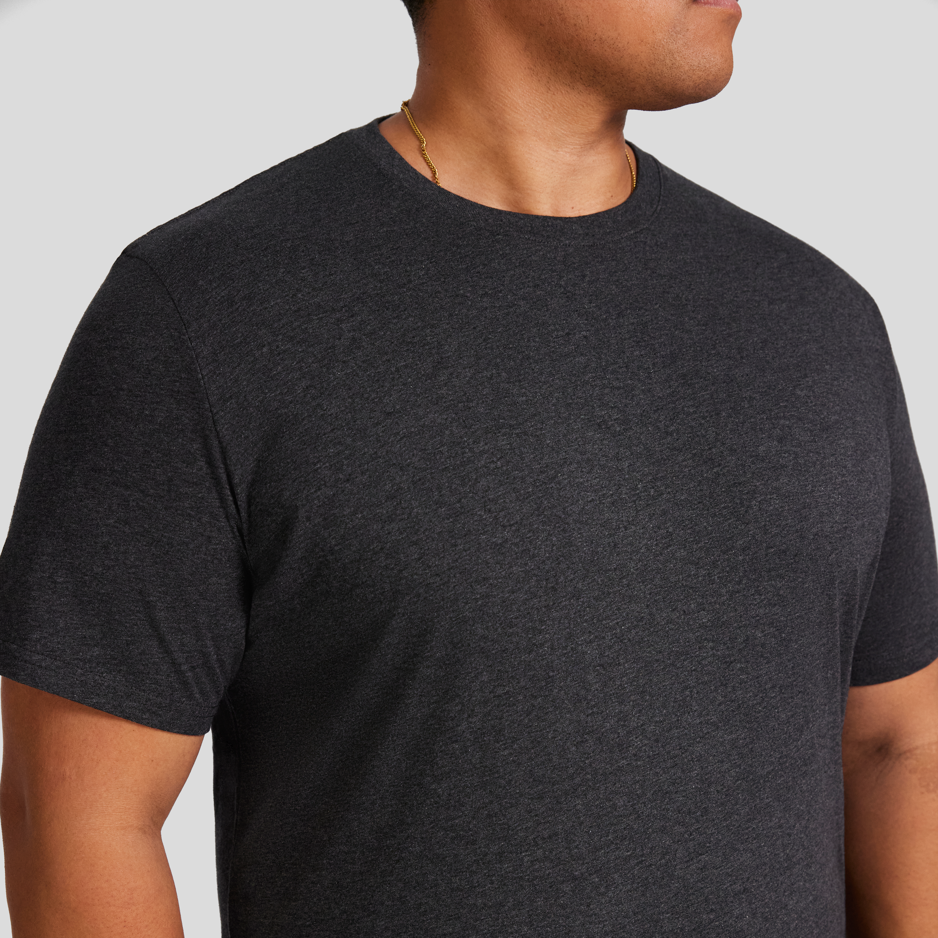 Charcoal Essential Crew Neck Tee