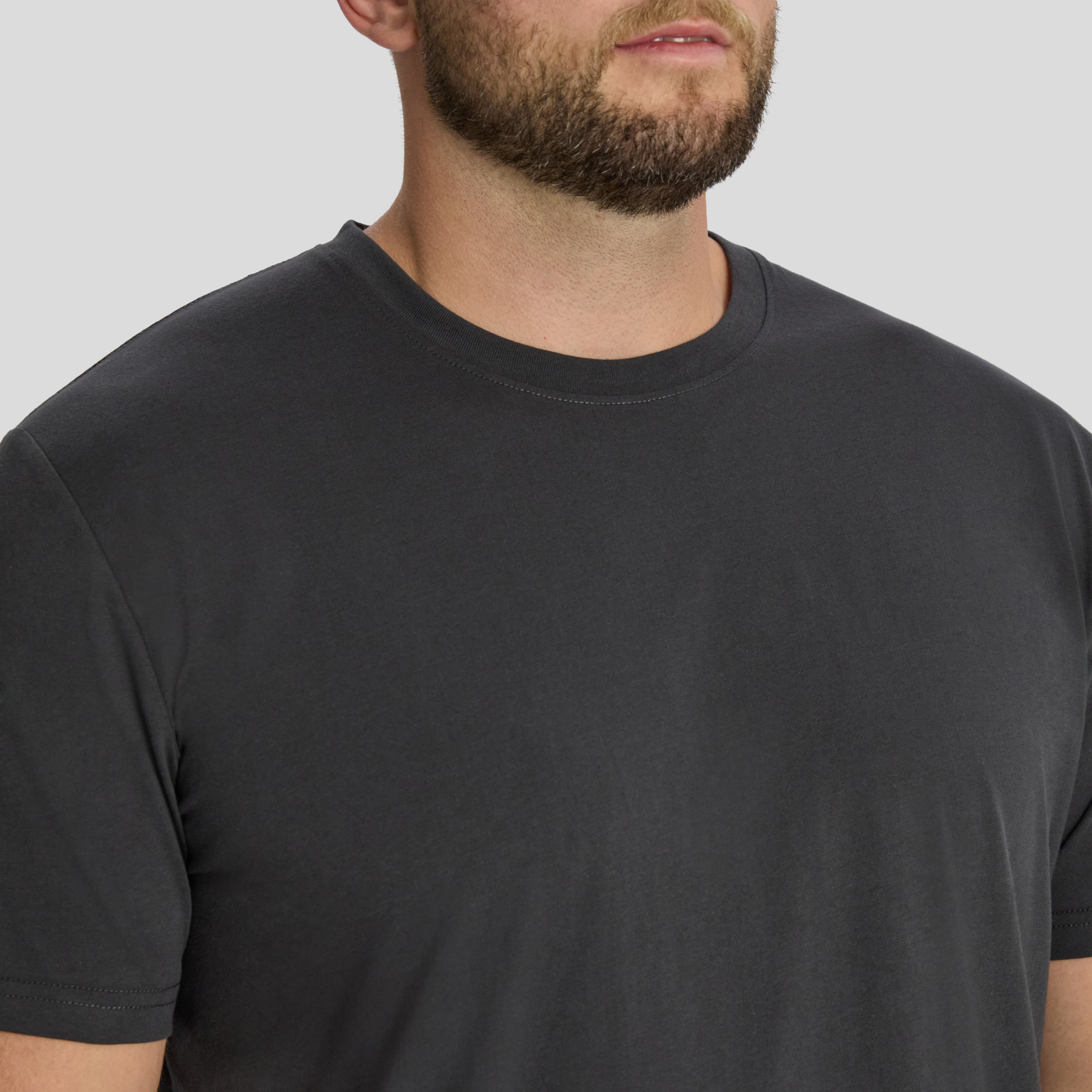 Dark Grey Essential Crew Neck Tee