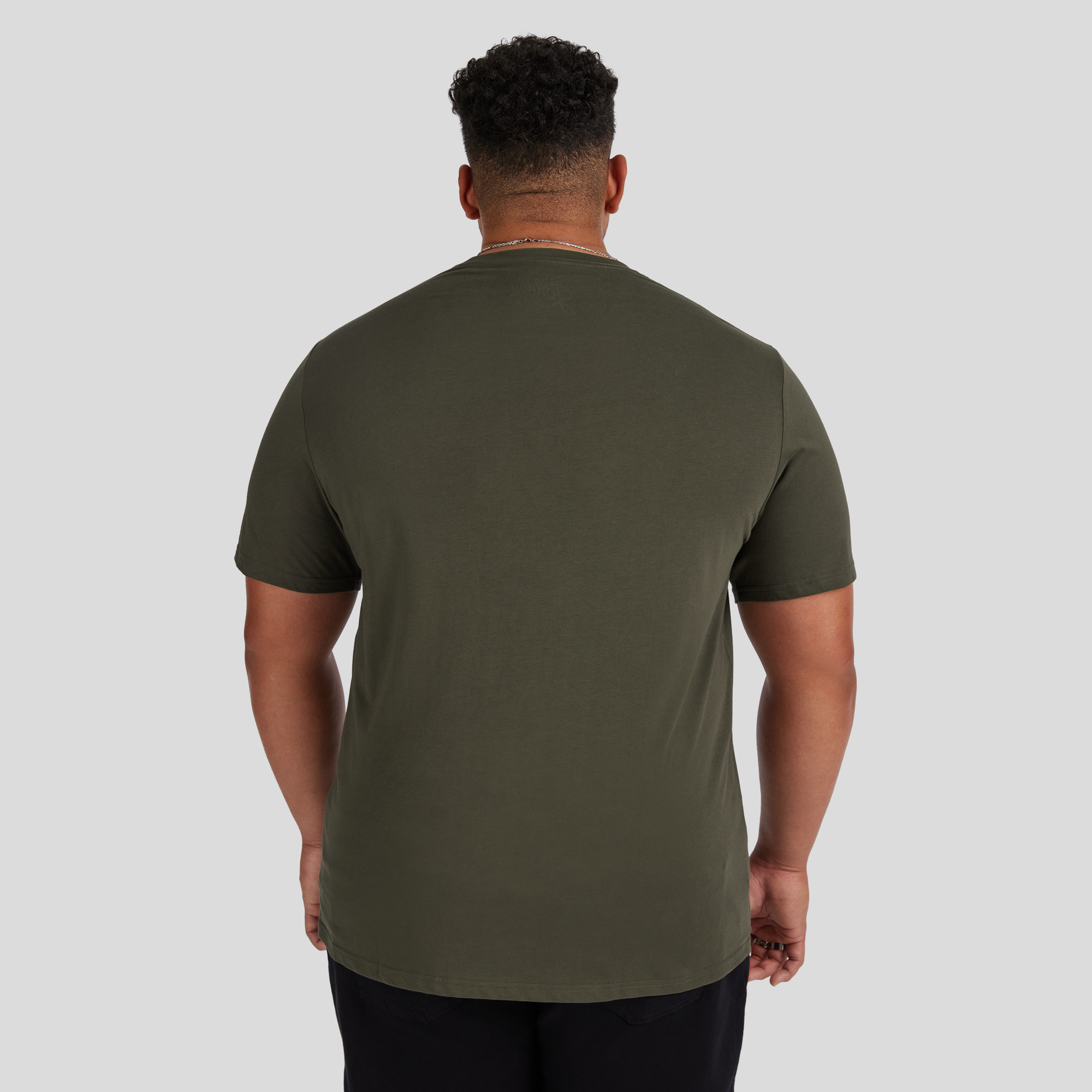 Khaki Essential Crew Neck Tee