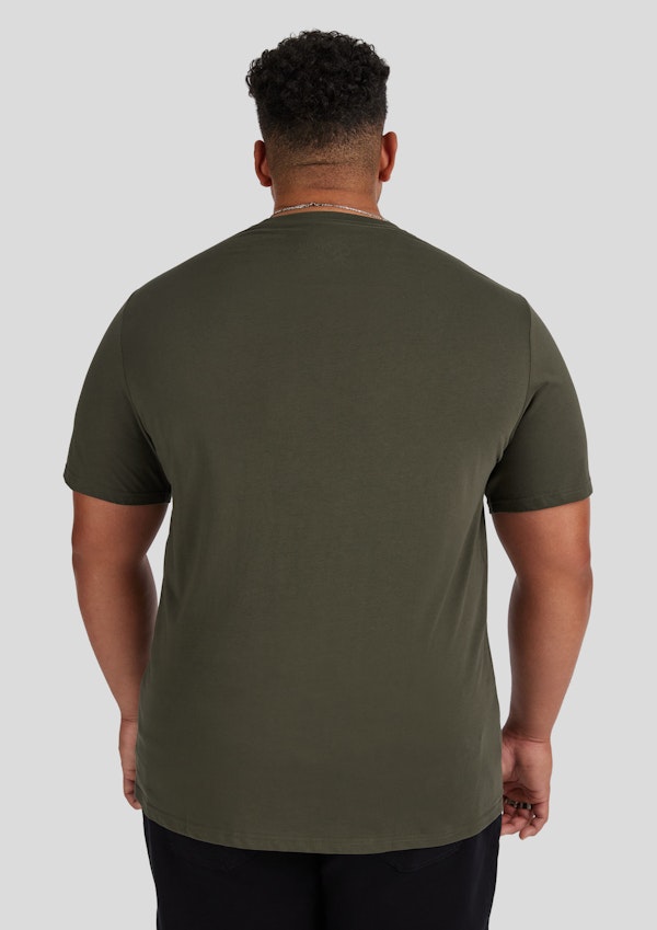 Khaki Essential Crew Neck Tee