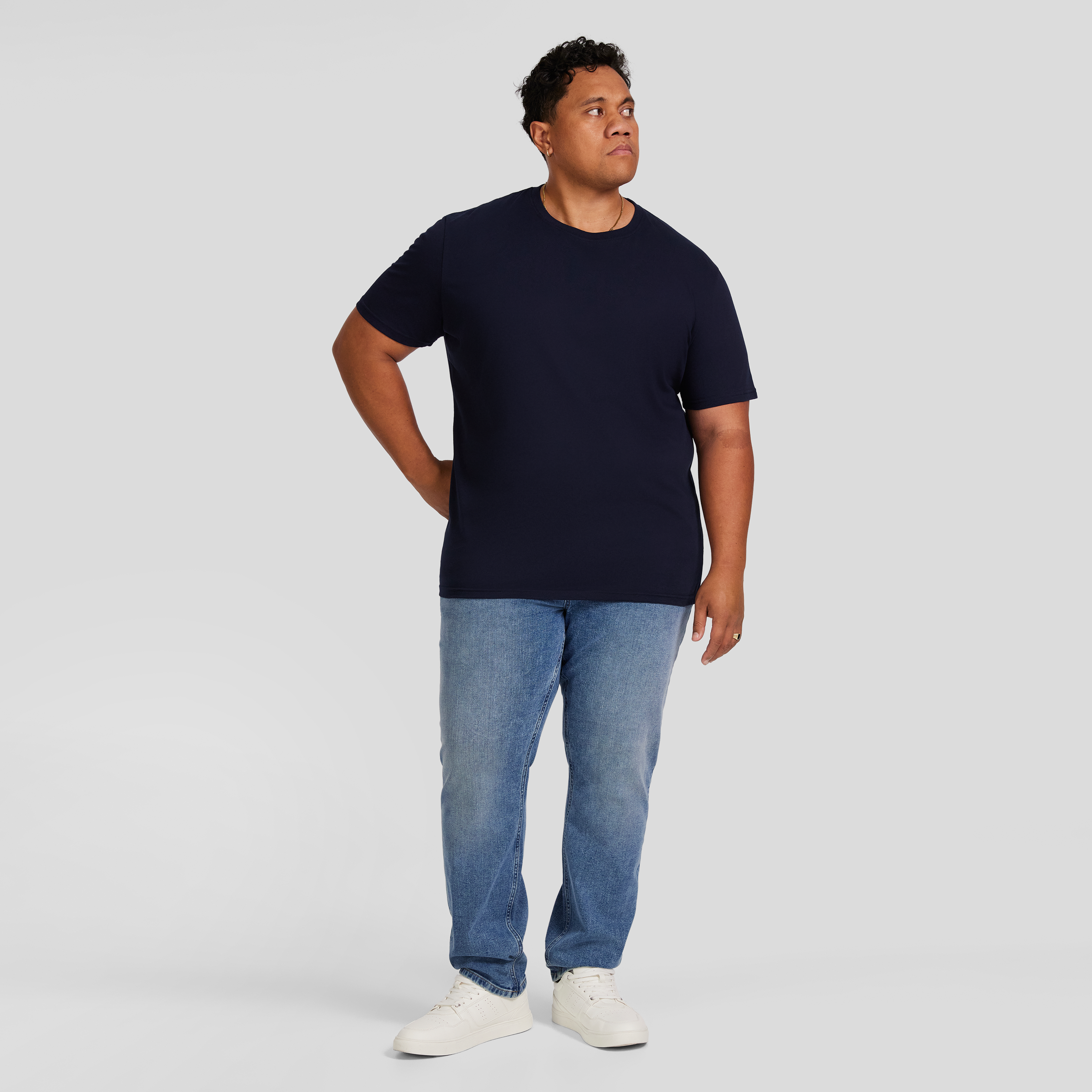 Navy Essential Crew Neck Tee