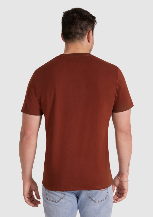 Rust Essential Crew Neck Tee