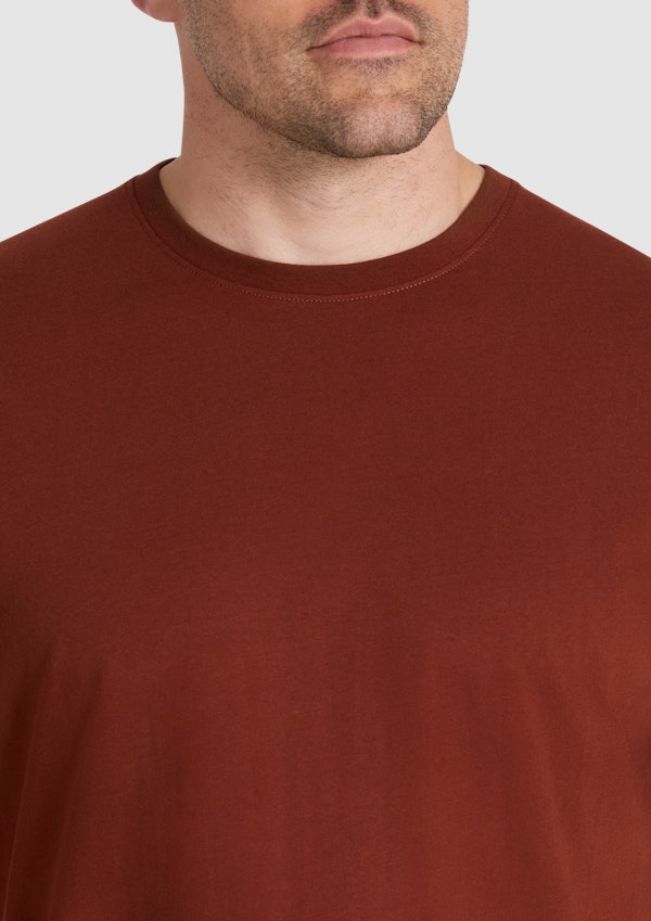 Rust Essential Crew Neck Tee
