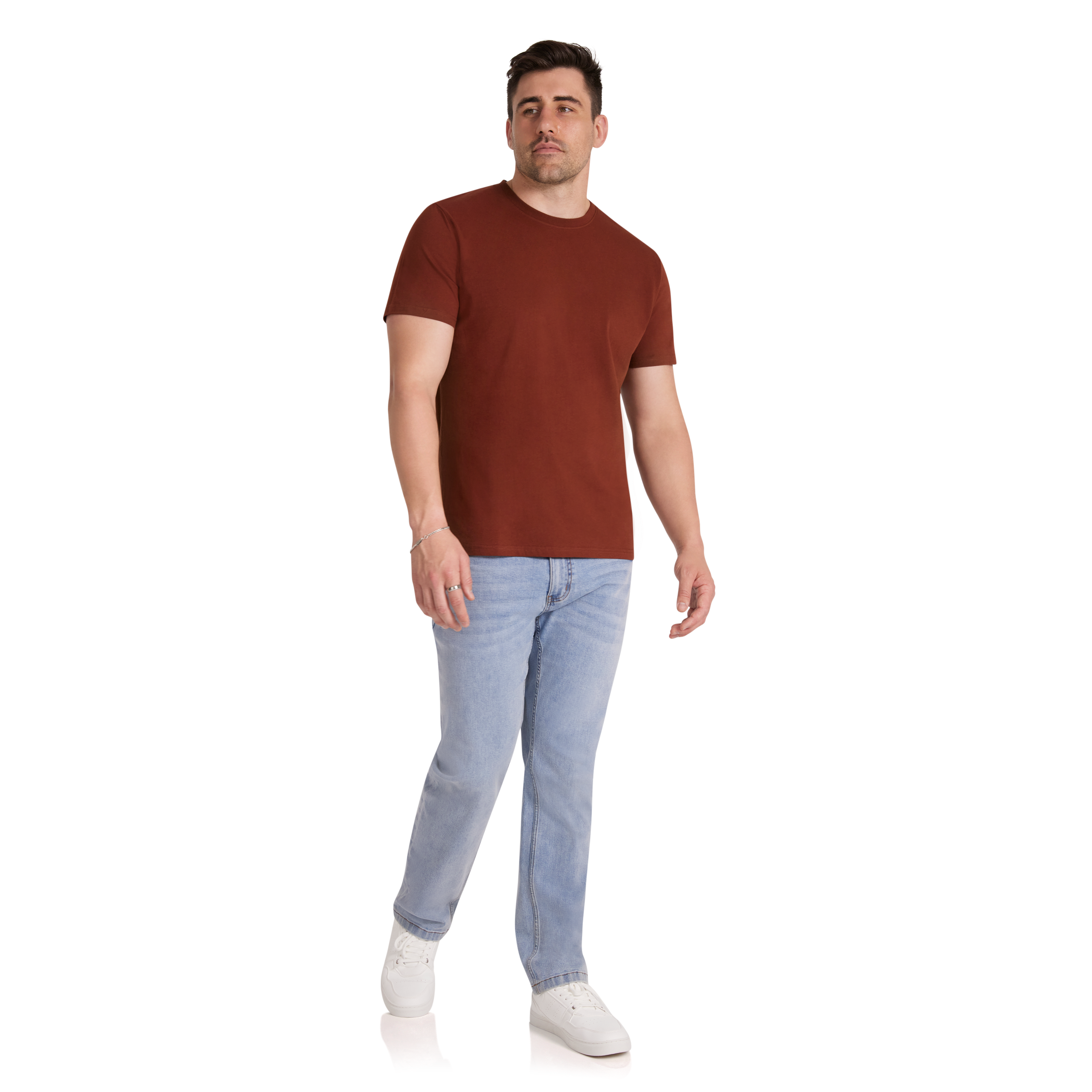 Rust Essential Crew Neck Tee