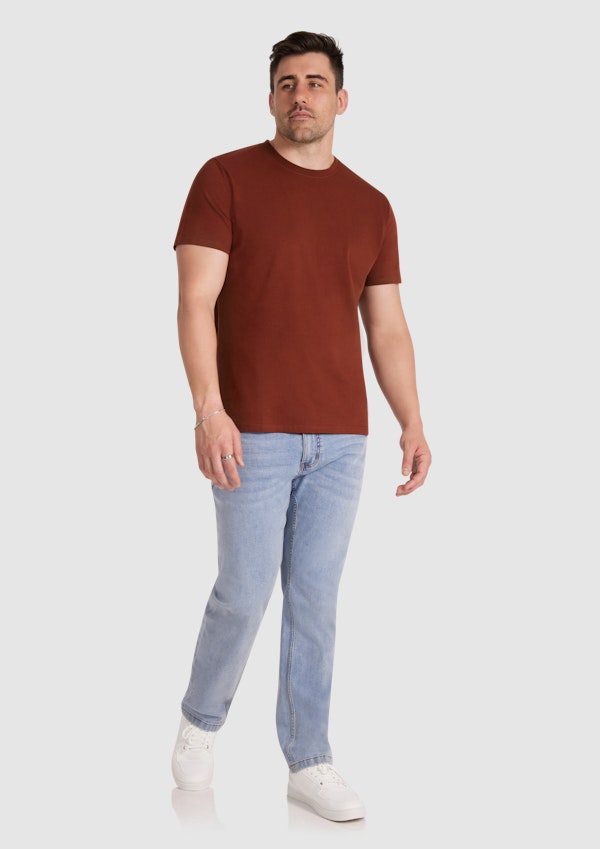 Rust Essential Crew Neck Tee