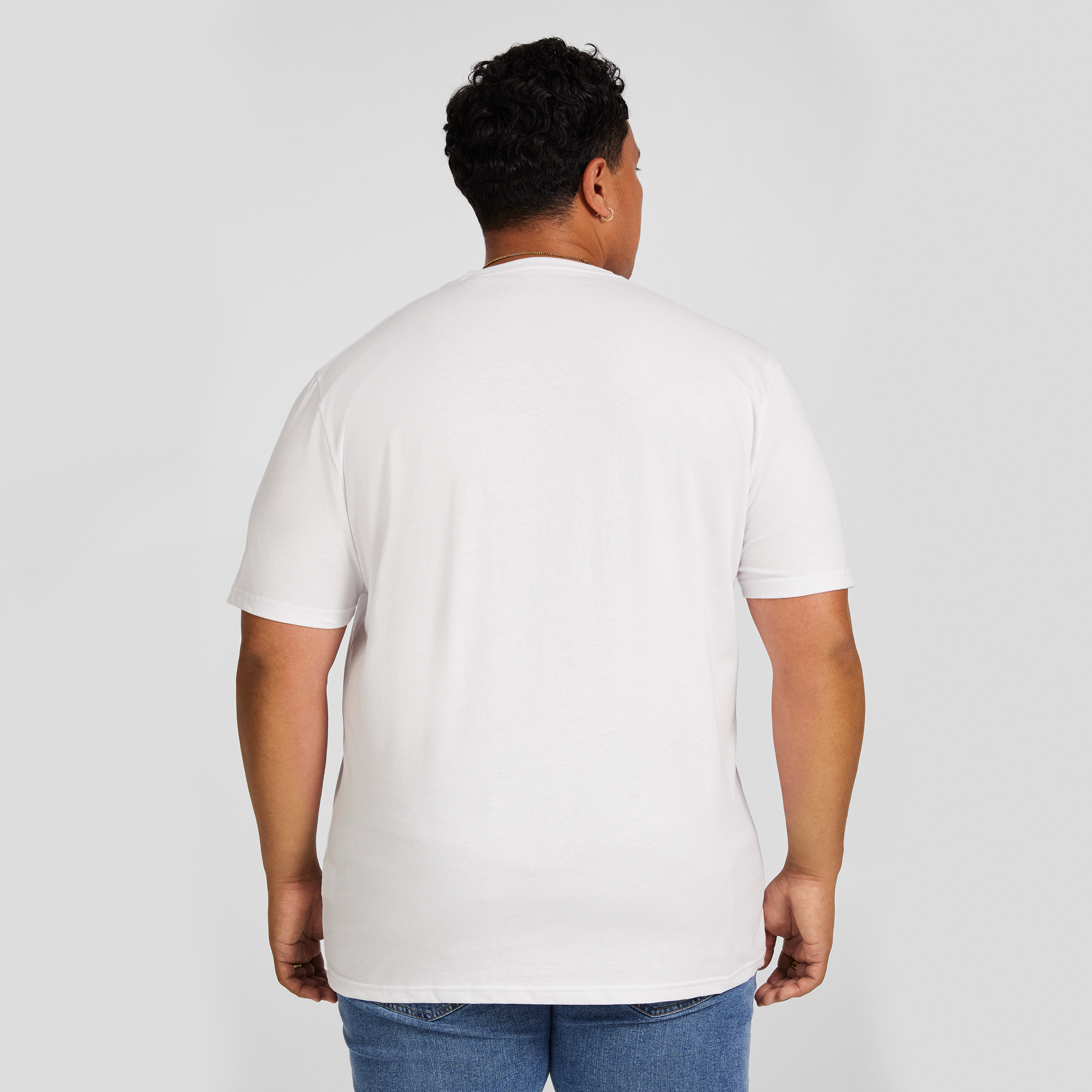 White Essential Crew Neck Tee