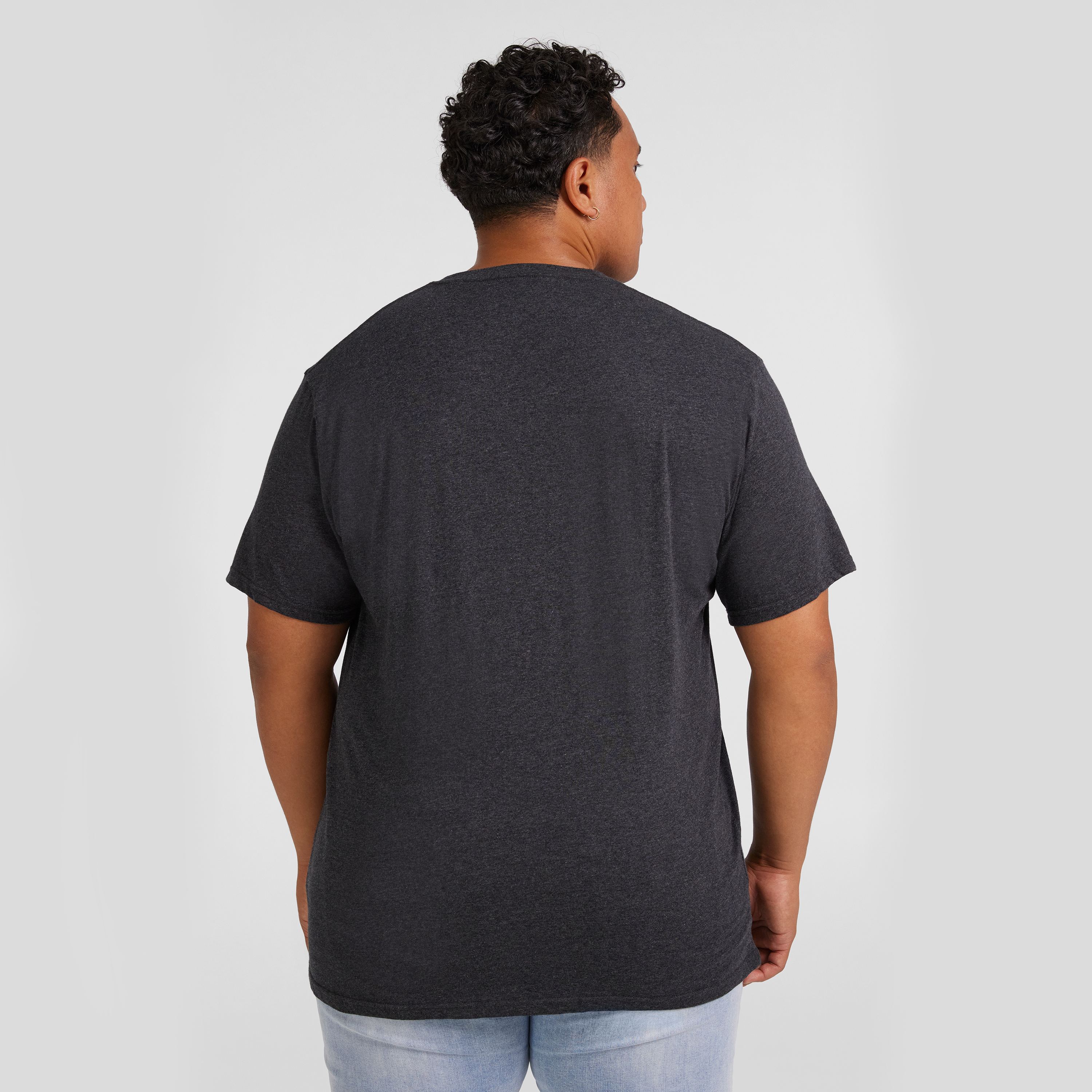 Charcoal Essential V Neck Tee