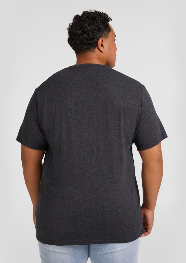Charcoal Essential V Neck Tee