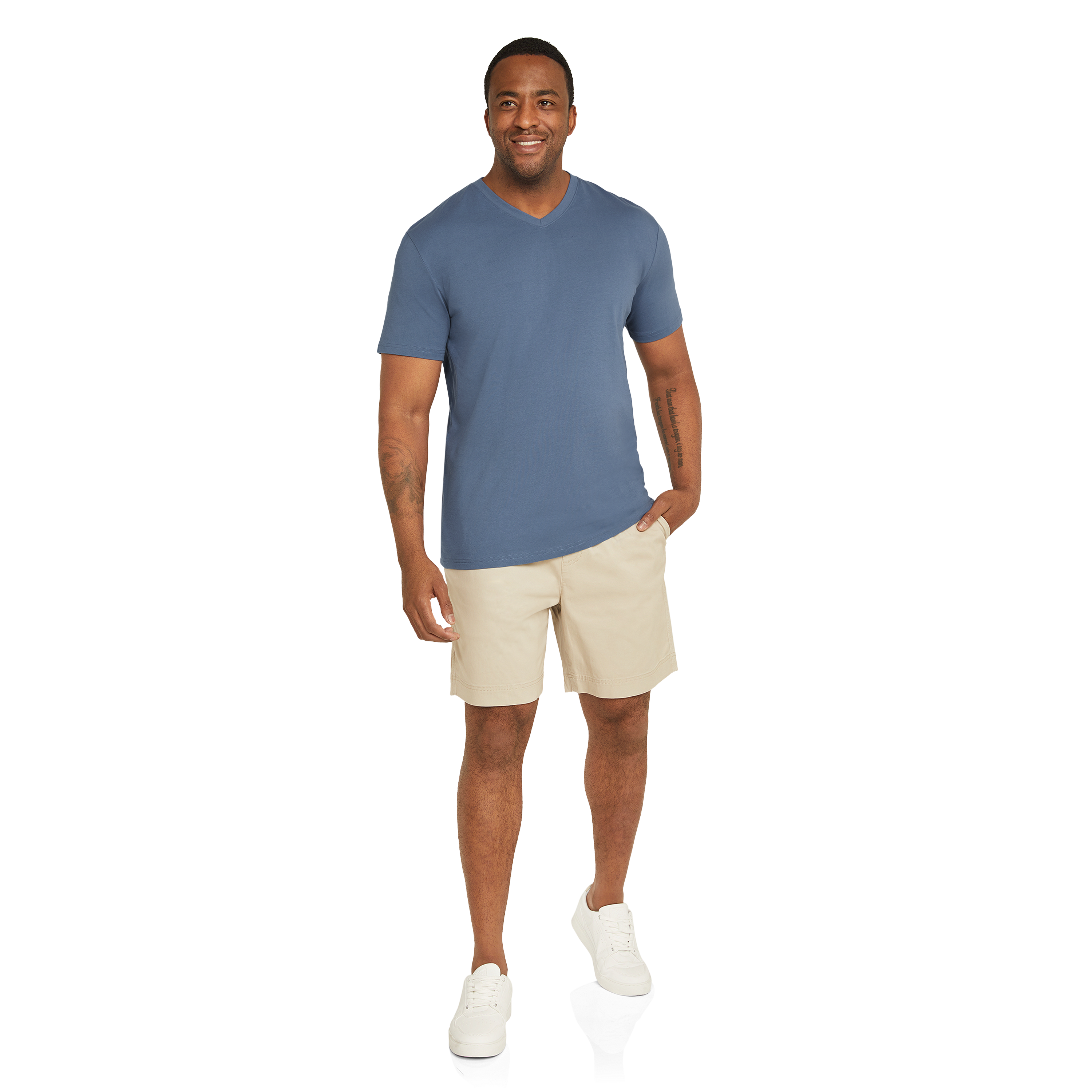 Cornflower Essential V Neck Tee