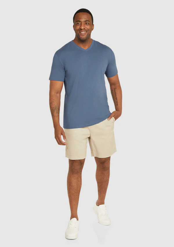Cornflower Essential V Neck Tee