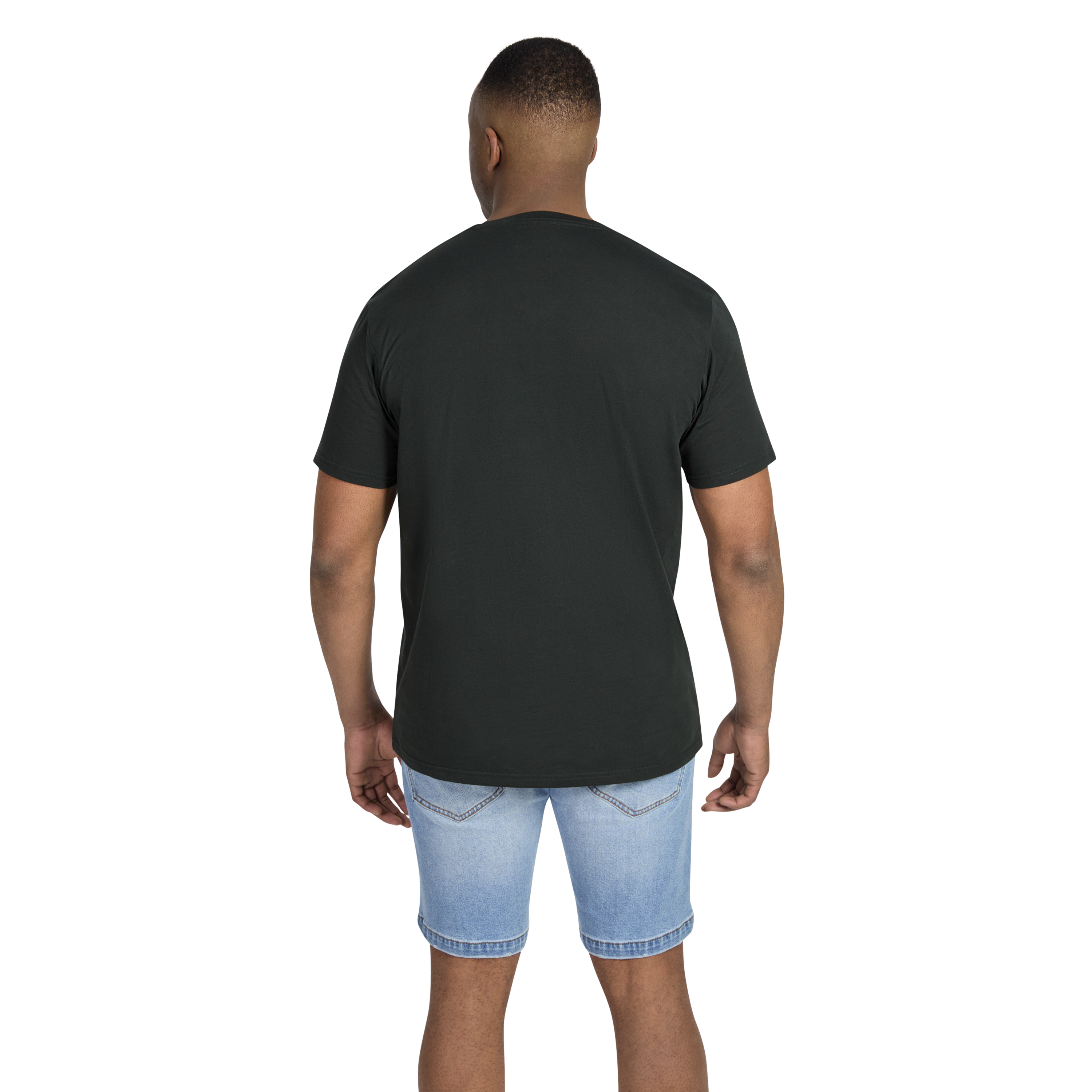 Dark Green Essential V Neck Tee