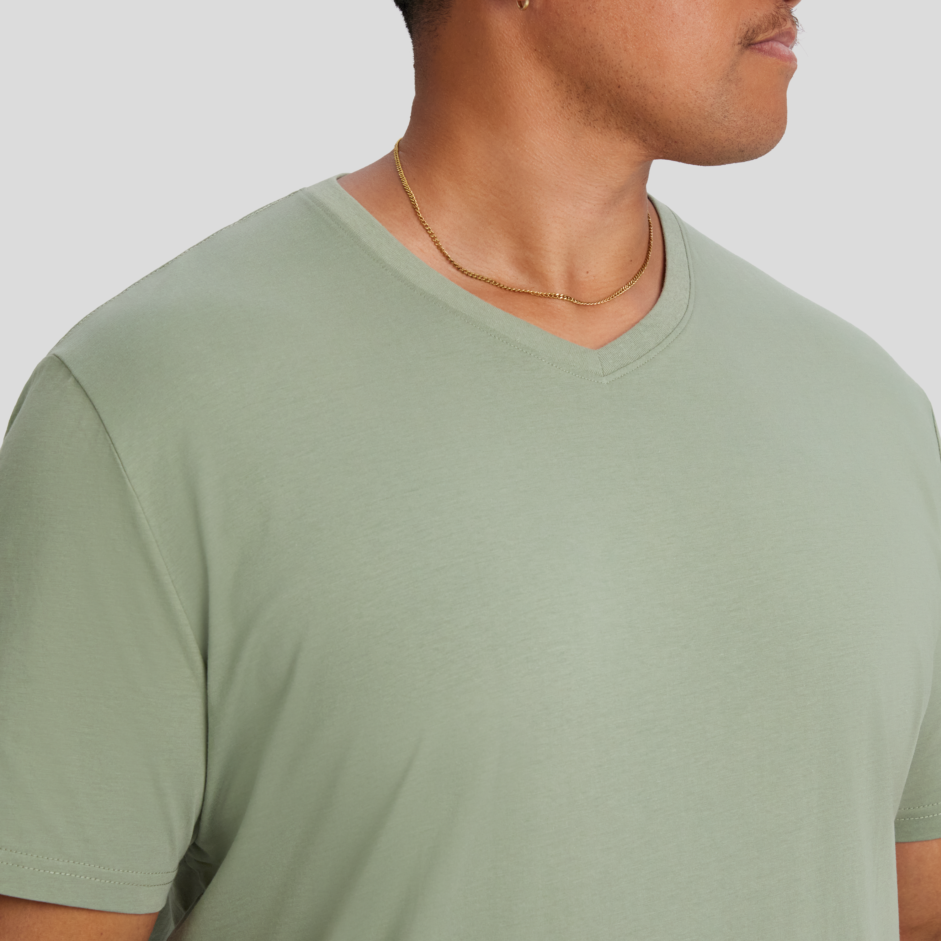 Seagrass Essential V Neck Tee