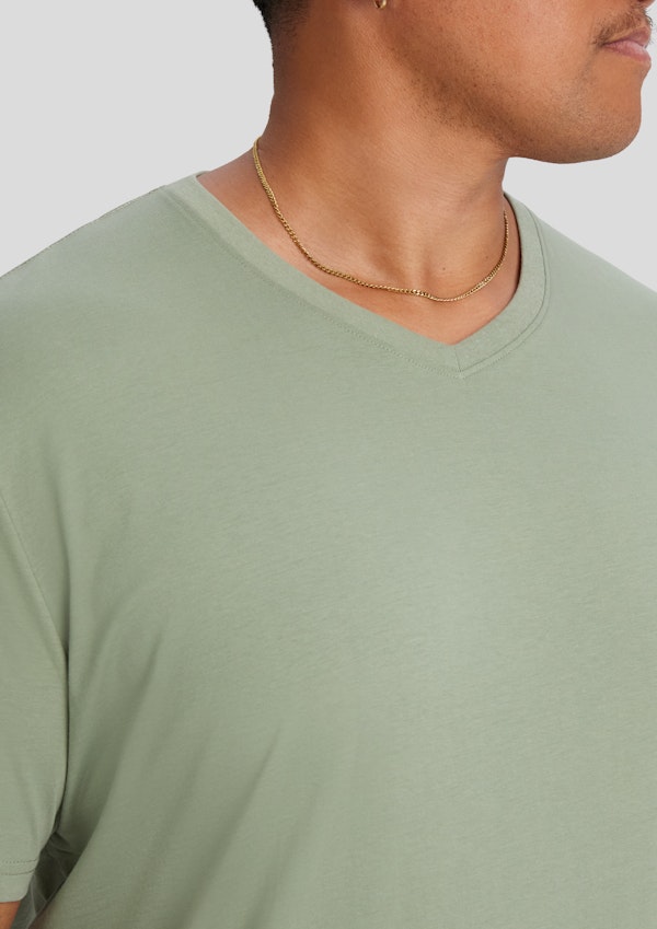 Seagrass Essential V Neck Tee