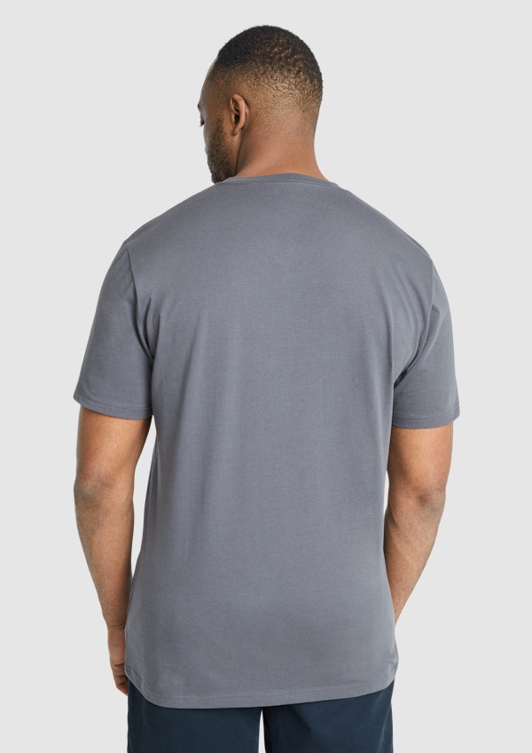 Slate Essential V Neck Tee