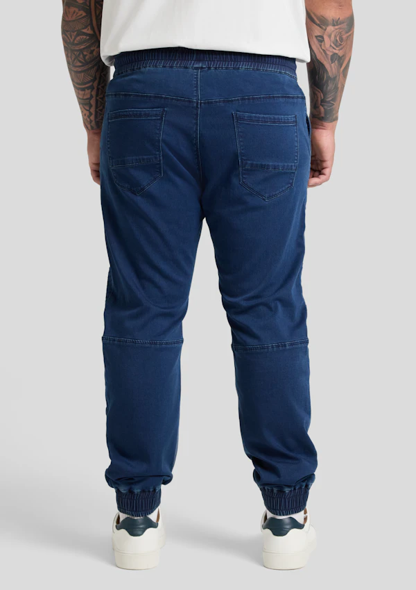 Dark Ink Max Moto Knit Cuff Pant