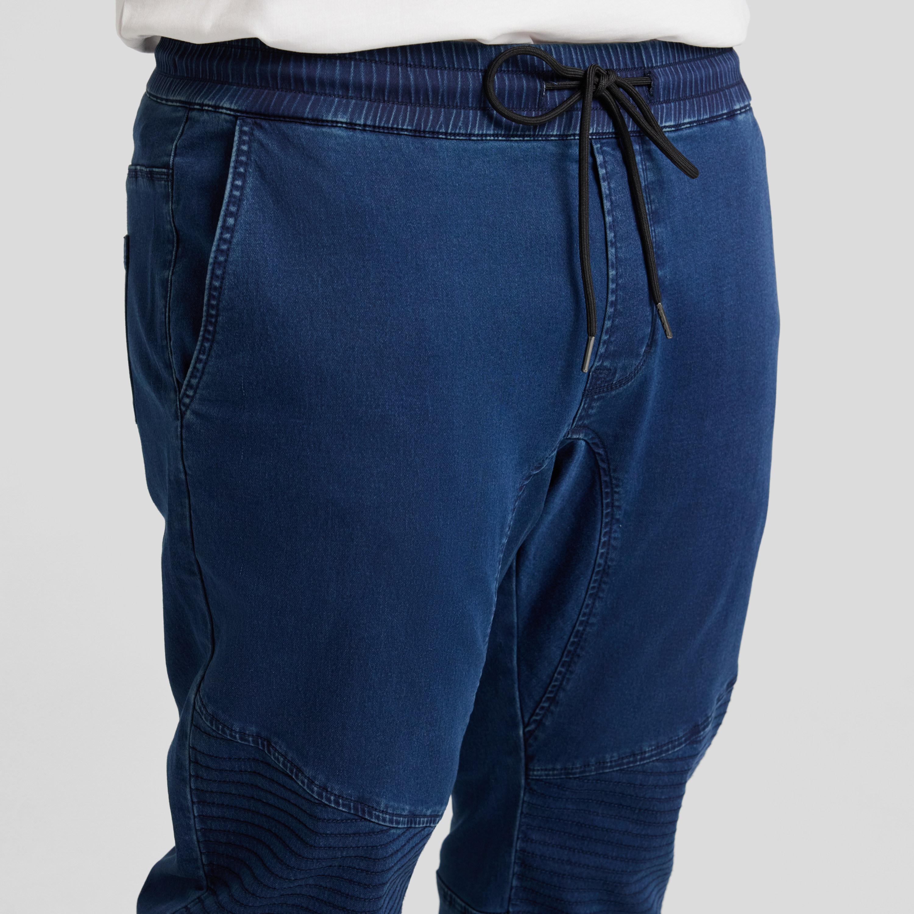 Dark Ink Max Moto Knit Cuff Pant
