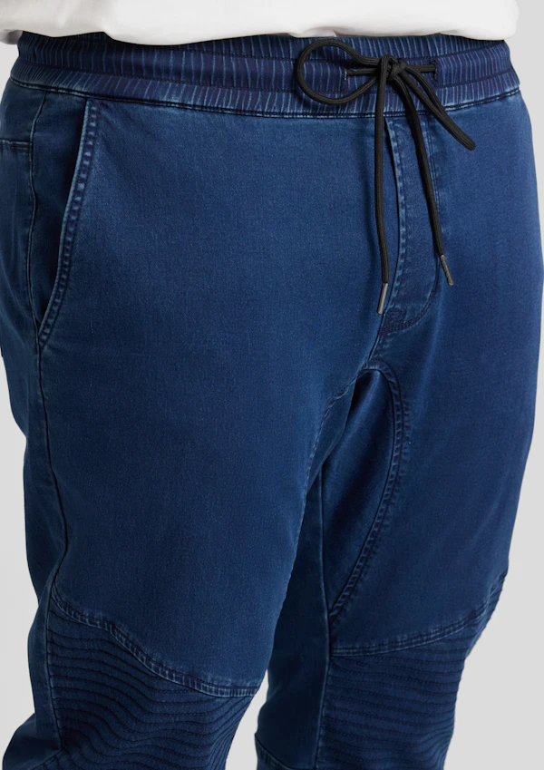 Dark Ink Max Moto Knit Cuff Pant