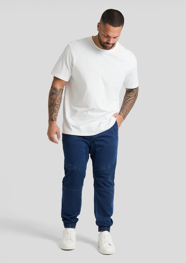 Dark Ink Max Moto Knit Cuff Pant