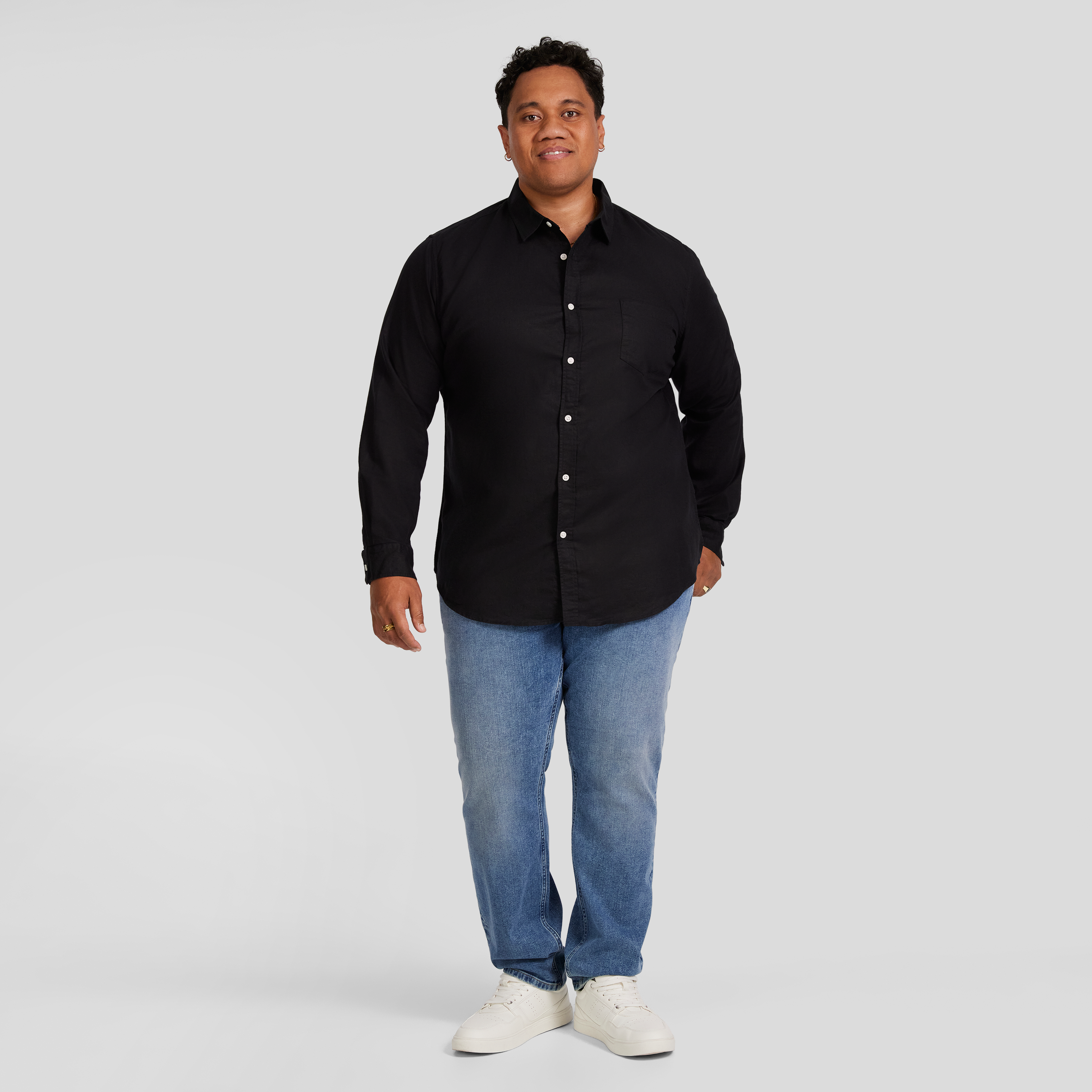 Black Anders Linen Shirt