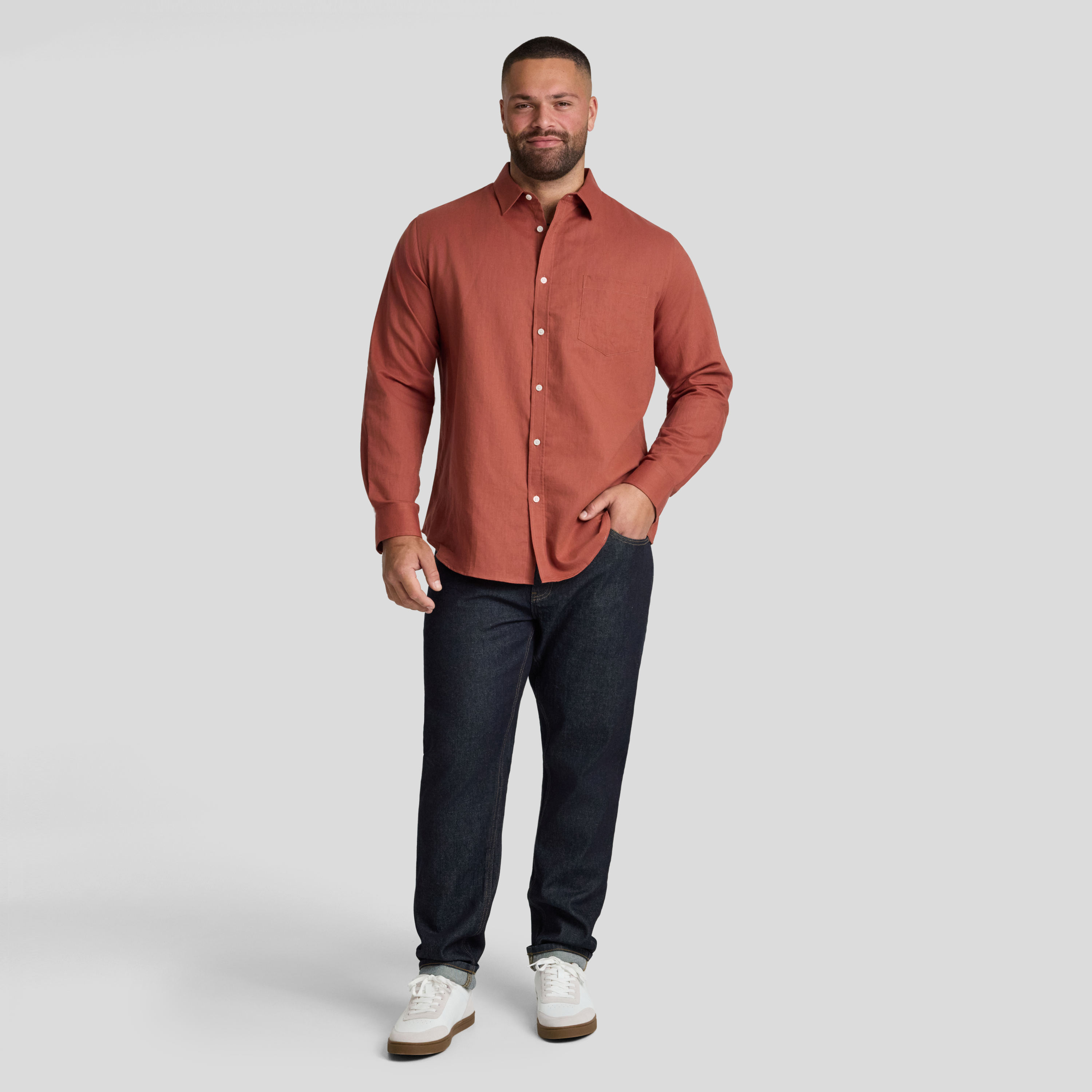 Bordeaux Anders Linen Shirt