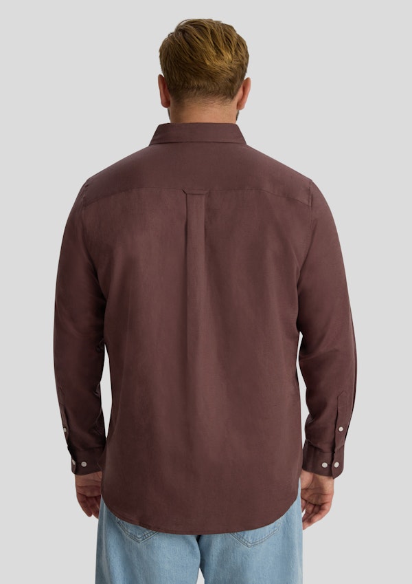 Cognac Anders Linen Shirt