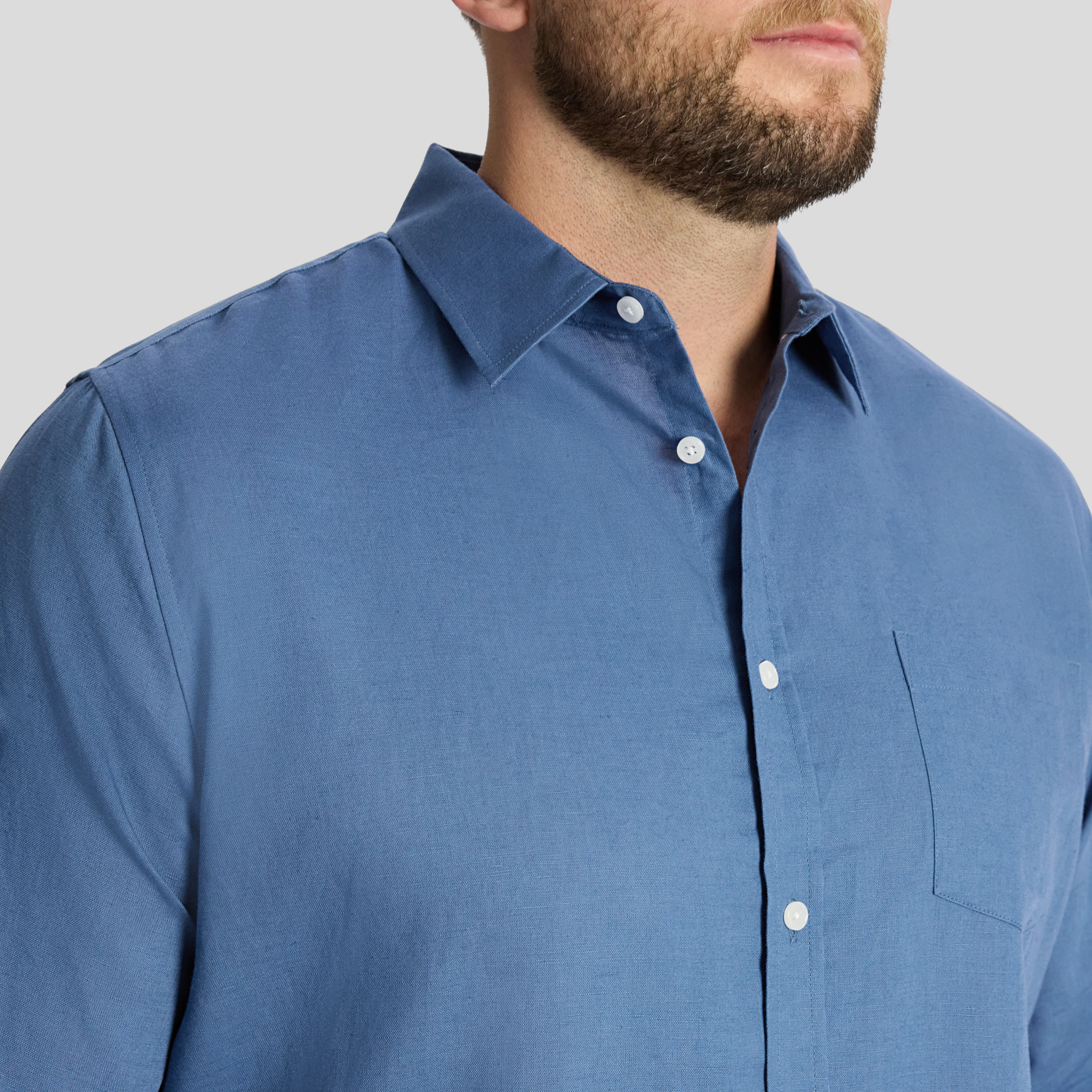 Cornflower Anders Linen Shirt