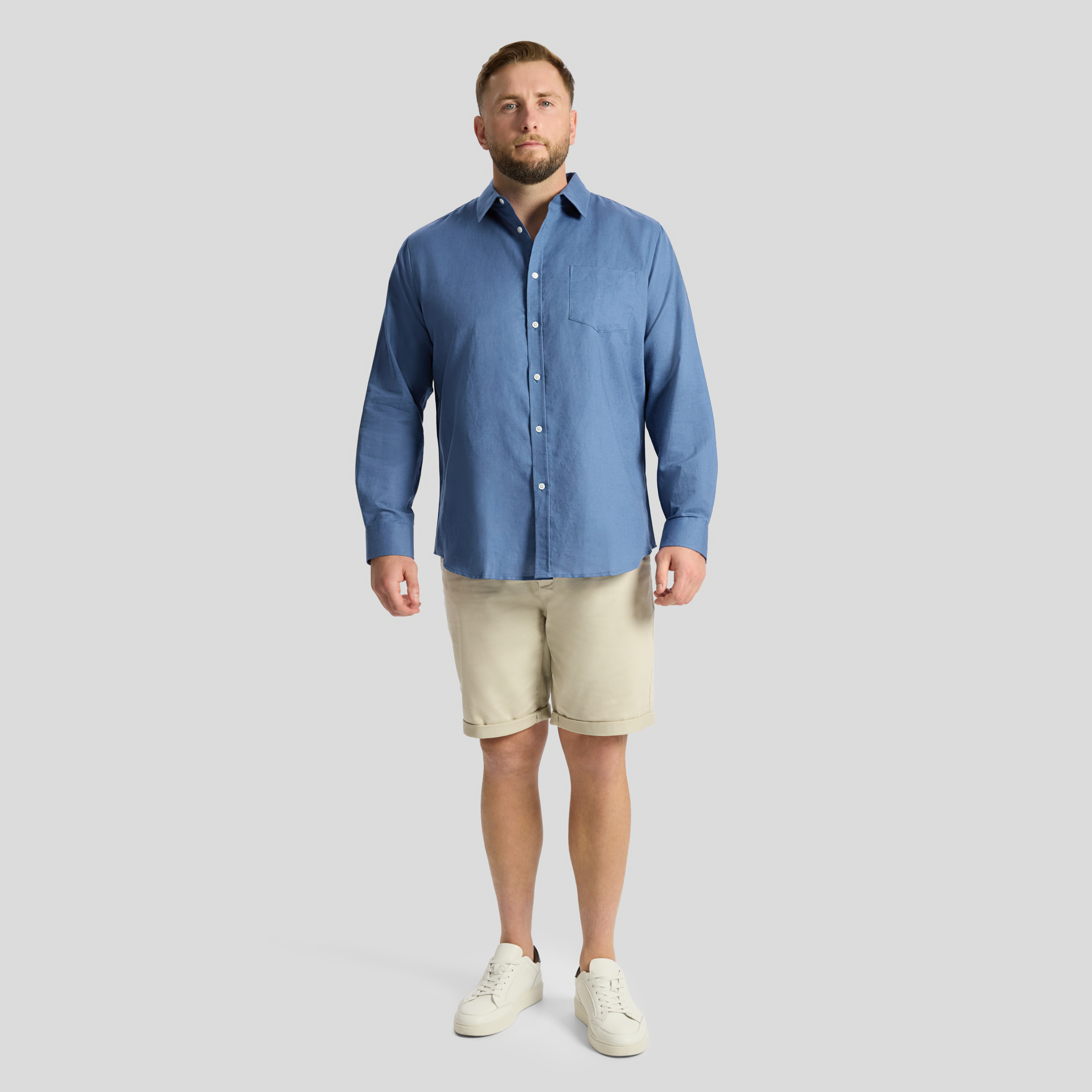 Cornflower Anders Linen Shirt