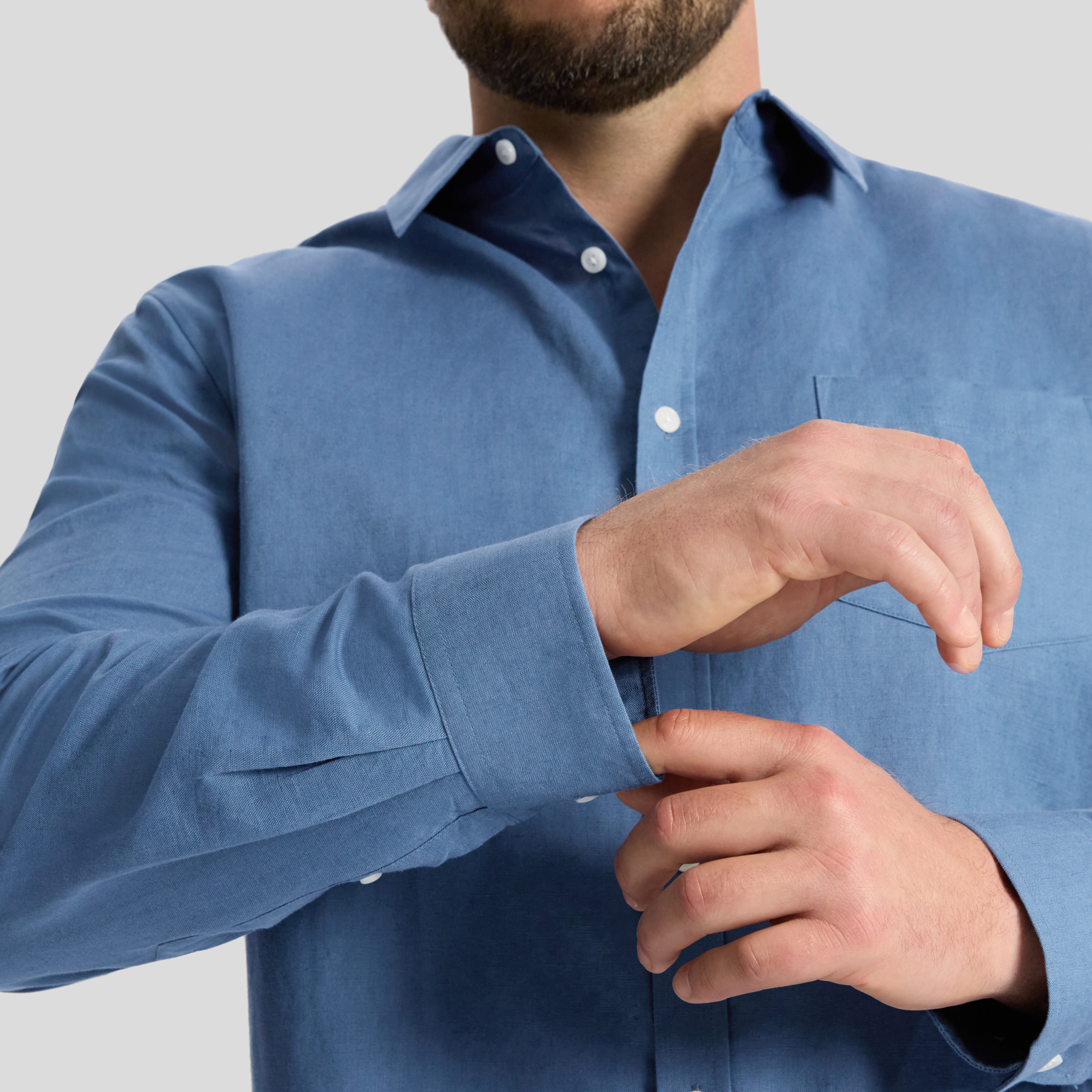 Cornflower Anders Linen Shirt