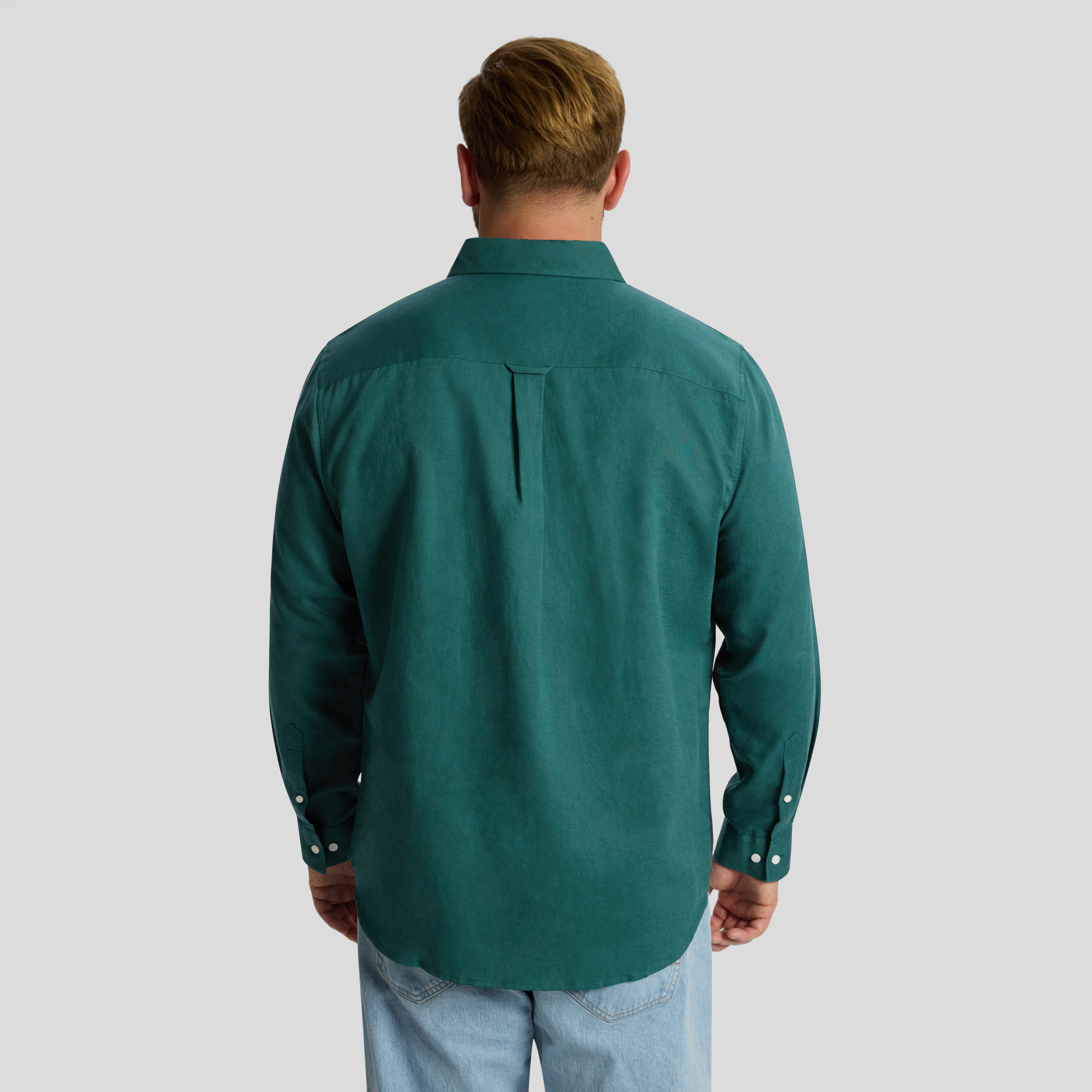 Dark Teal Anders Linen Shirt