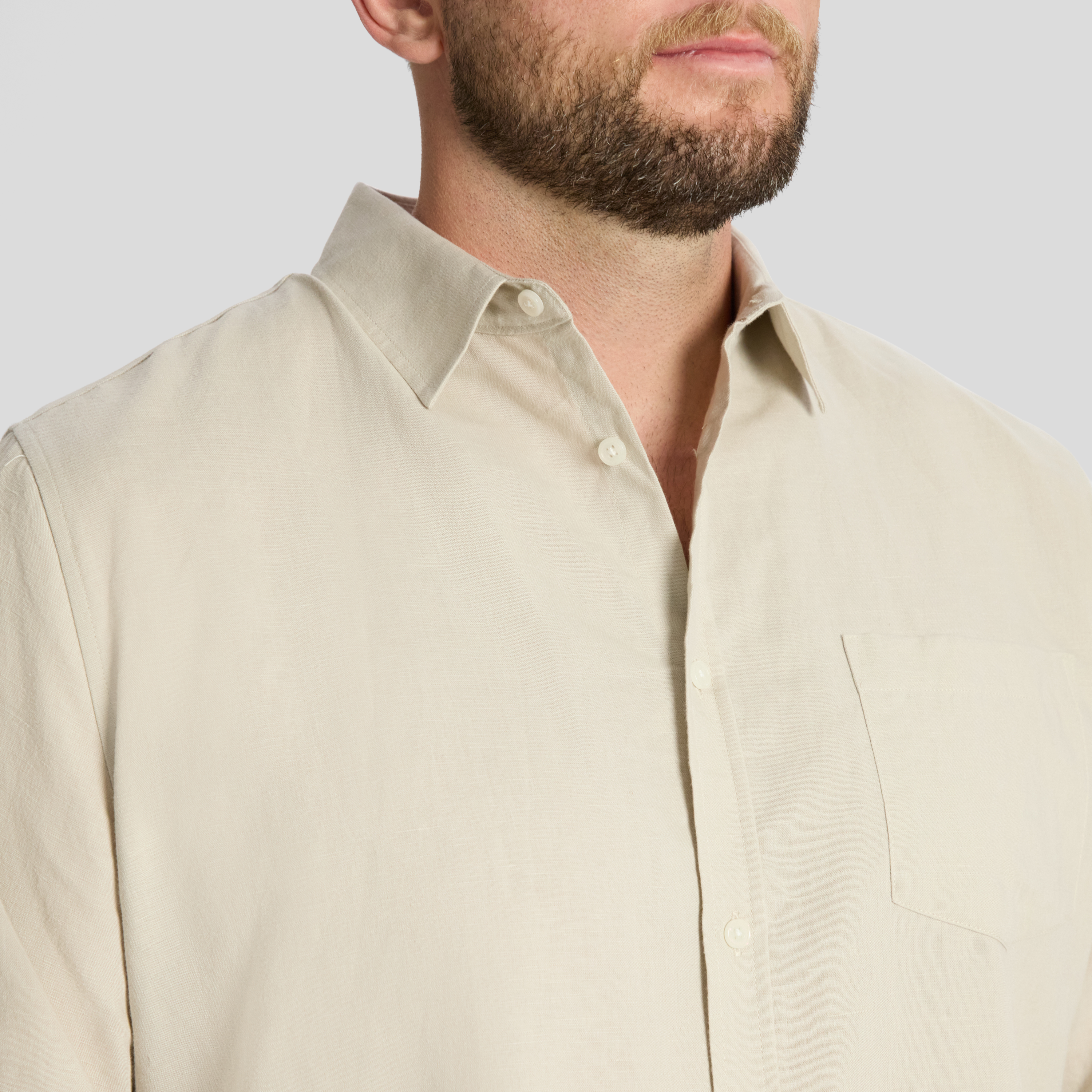 Latte Anders Linen Shirt