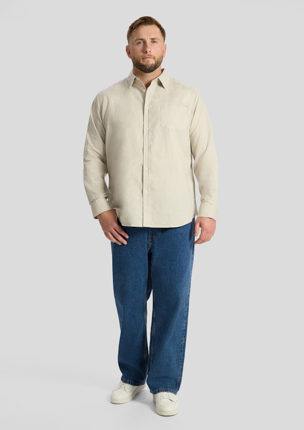 Latte Anders Linen Shirt