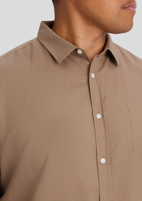Light Brown Anders Linen Shirt