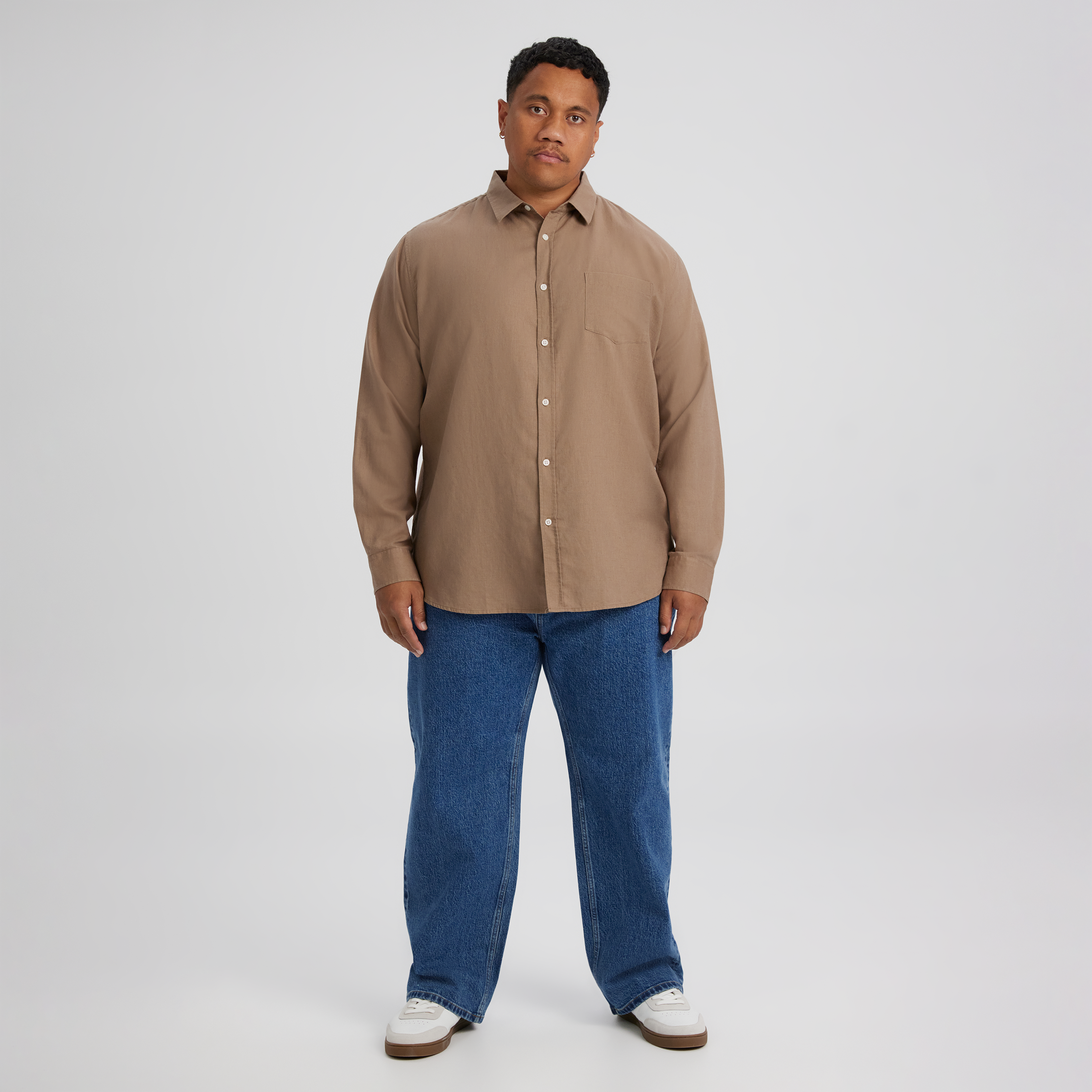 Light Brown Anders Linen Shirt