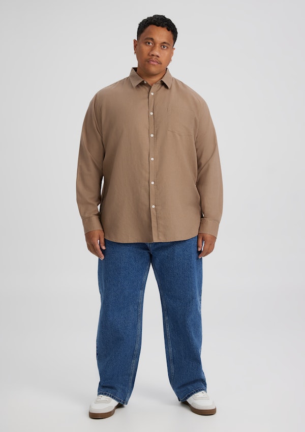 Light Brown Anders Linen Shirt