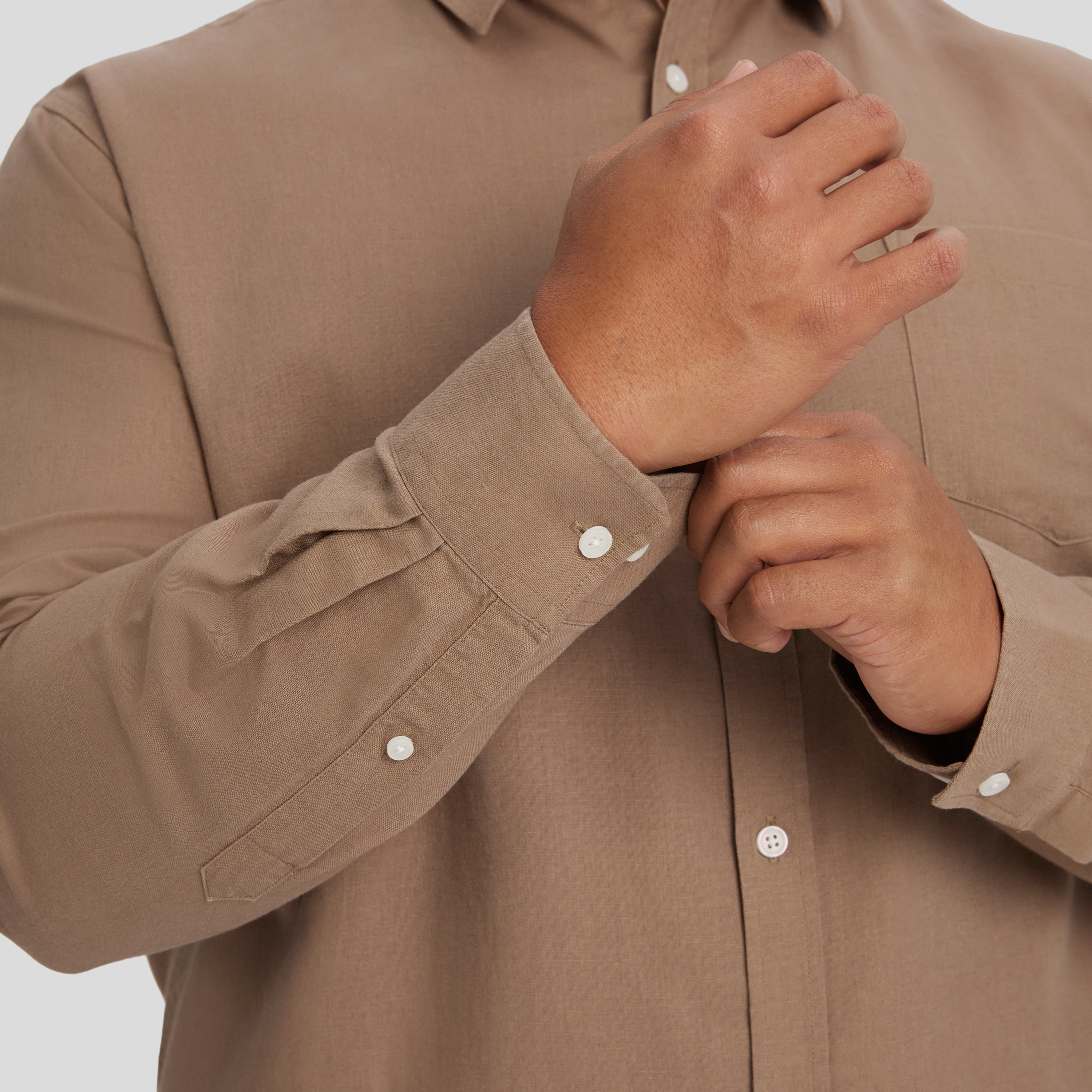 Light Brown Anders Linen Shirt