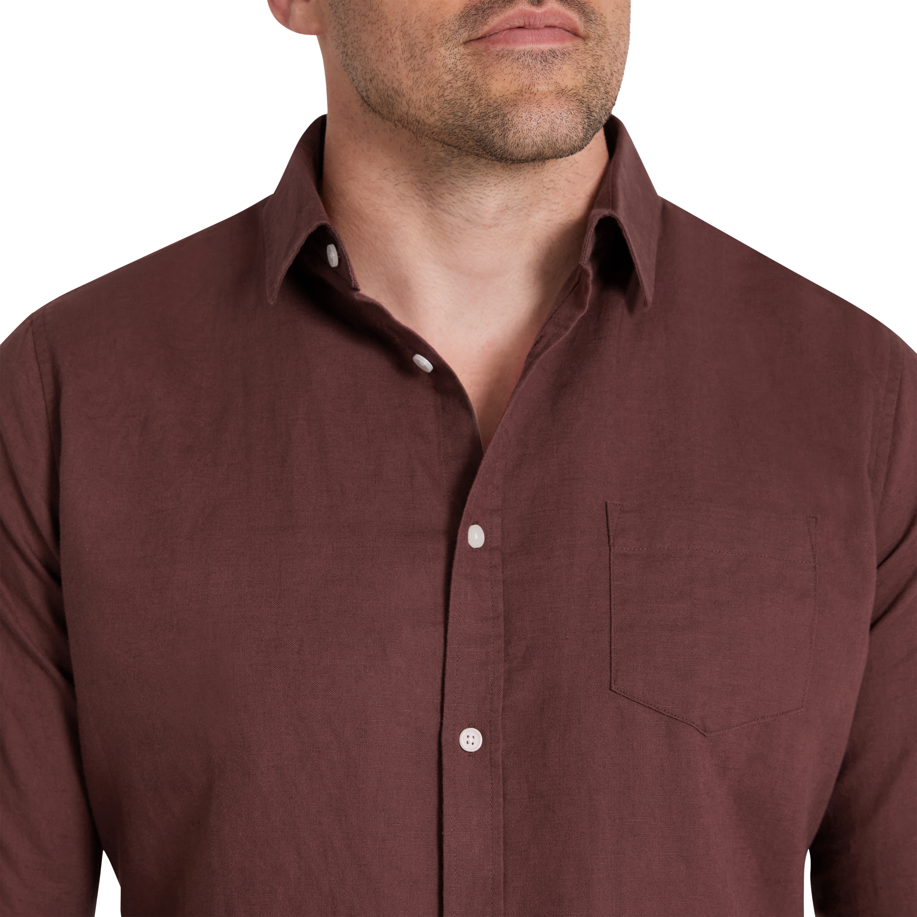 Mahogany Anders Linen Shirt