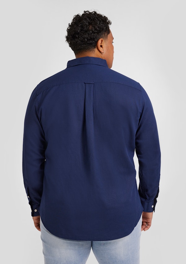 Navy Anders Linen Shirt