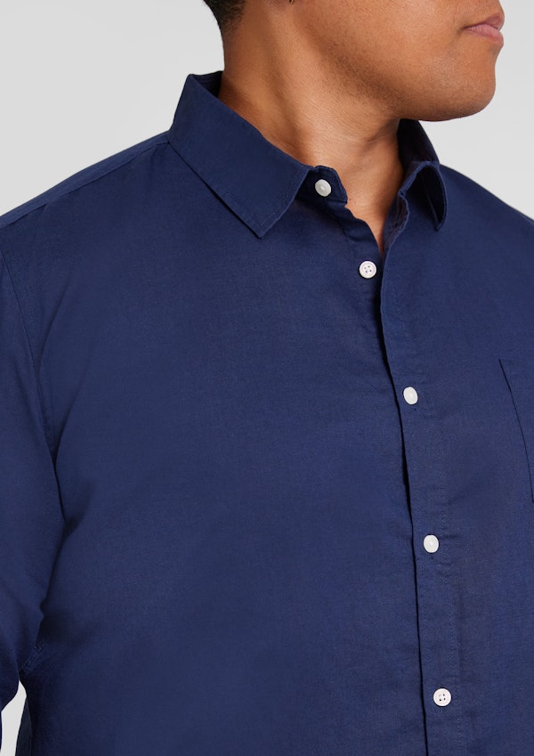 Navy Anders Linen Shirt