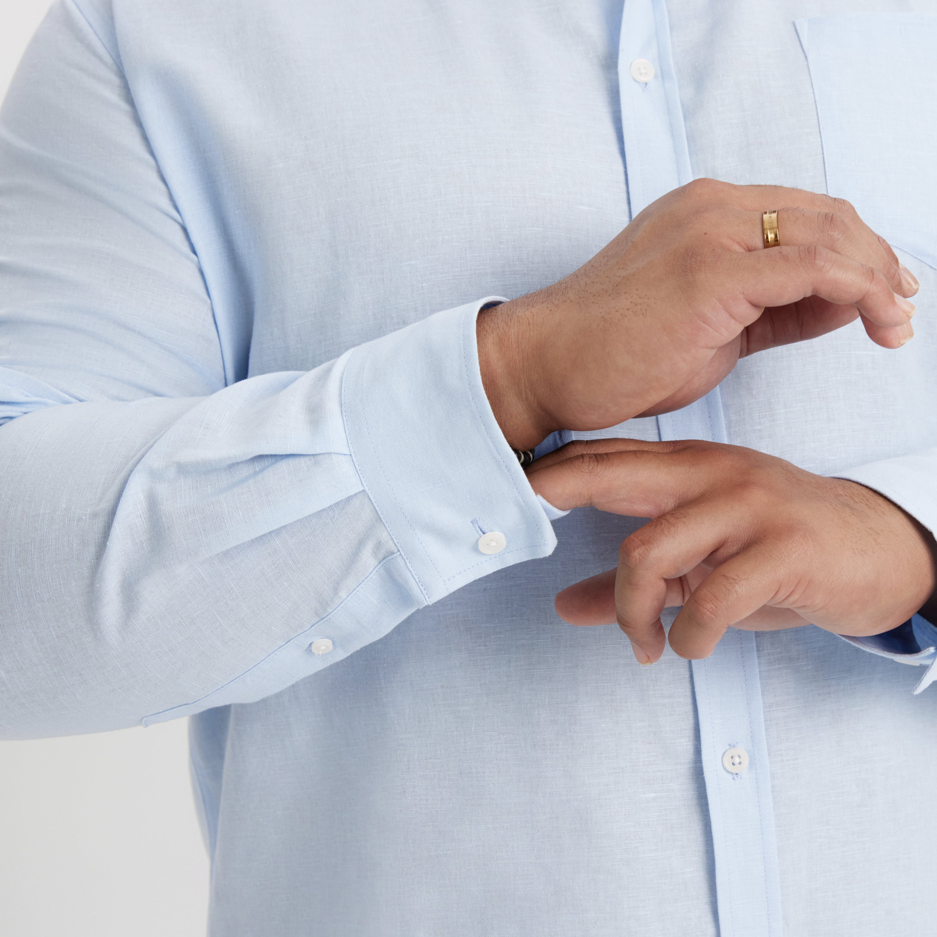 Pale Blue Anders Linen Shirt