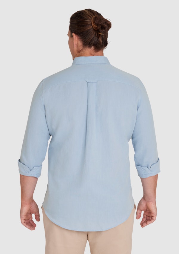Powder Blue Anders Linen Shirt